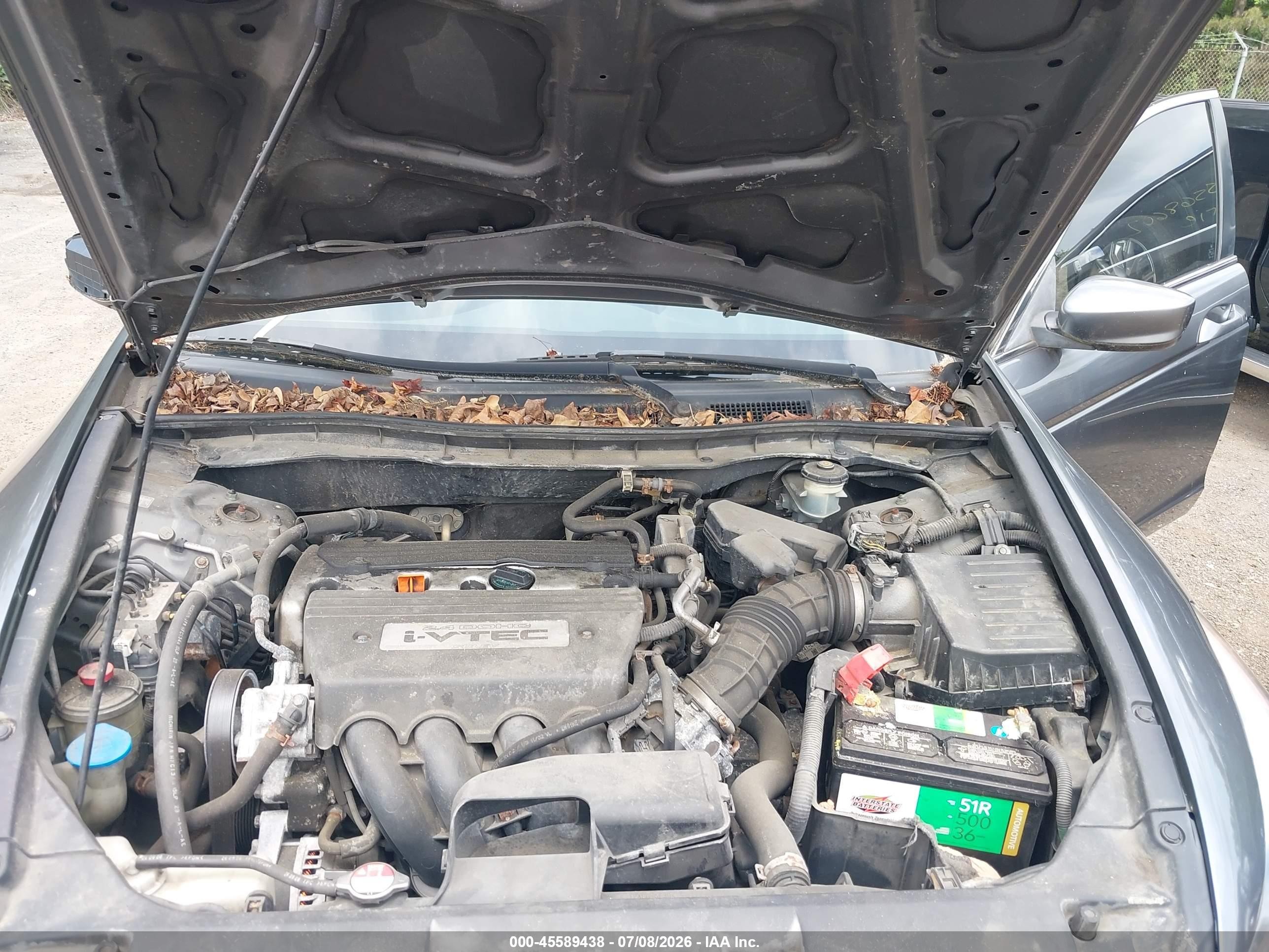 2009 Honda Accord 2.4 Lx Gray vin: JHMCP26399C016861