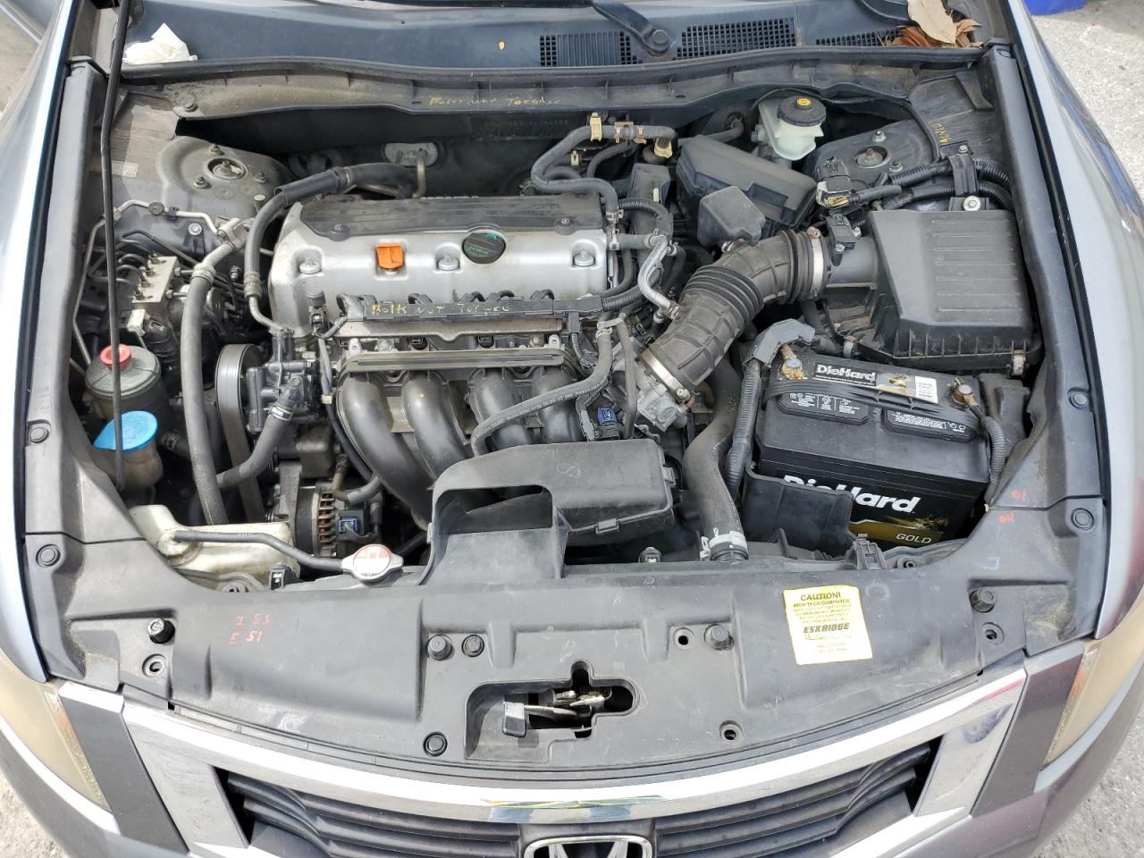 2008 Honda Accord Lx Gray vin: JHMCP263X8C024353