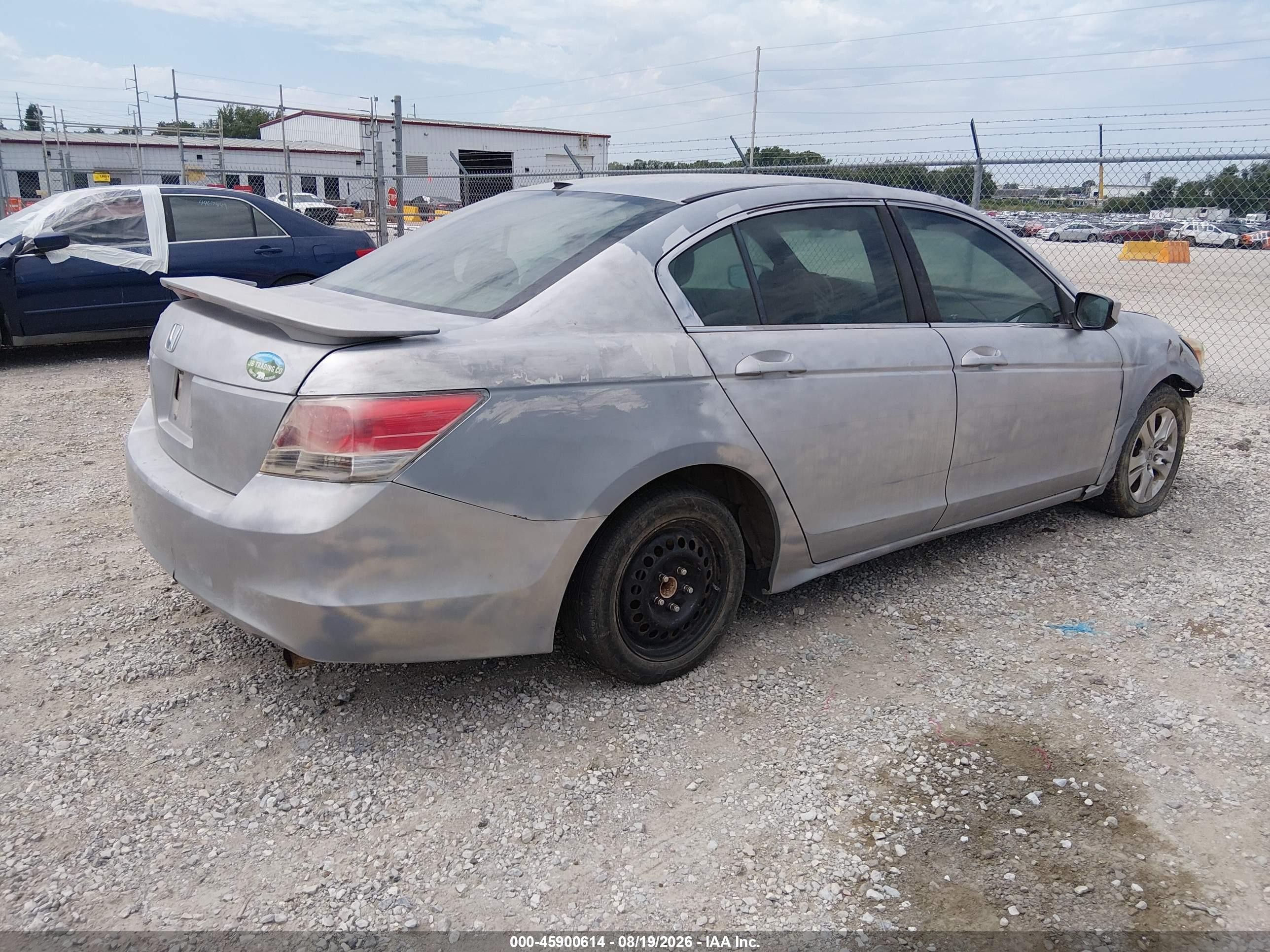 2008 Honda Accord 2.4 Lx Light Blue vin: JHMCP263X8C057904