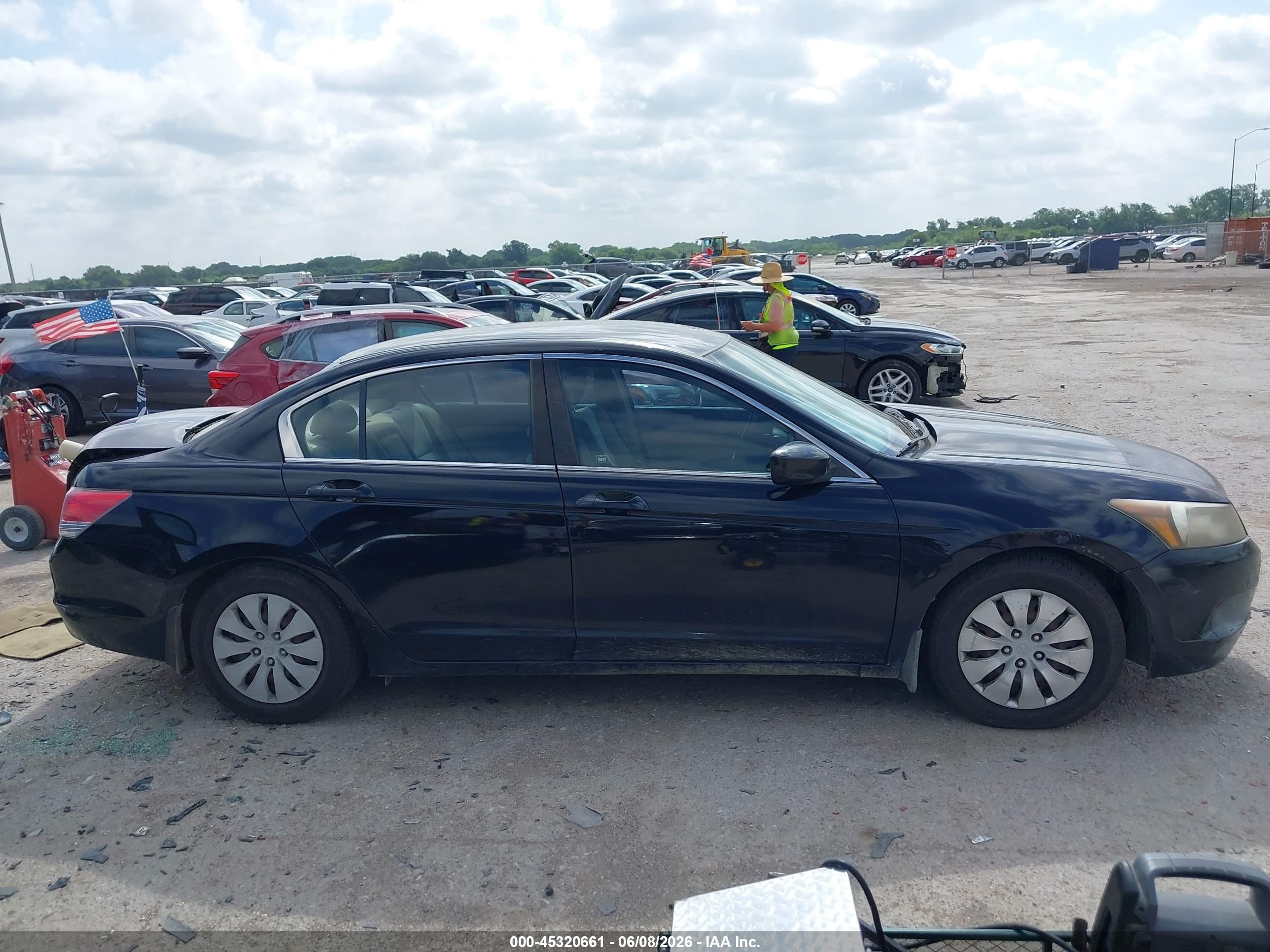 2008 Honda Accord 2.4 Lx Black vin: JHMCP263X8C073438
