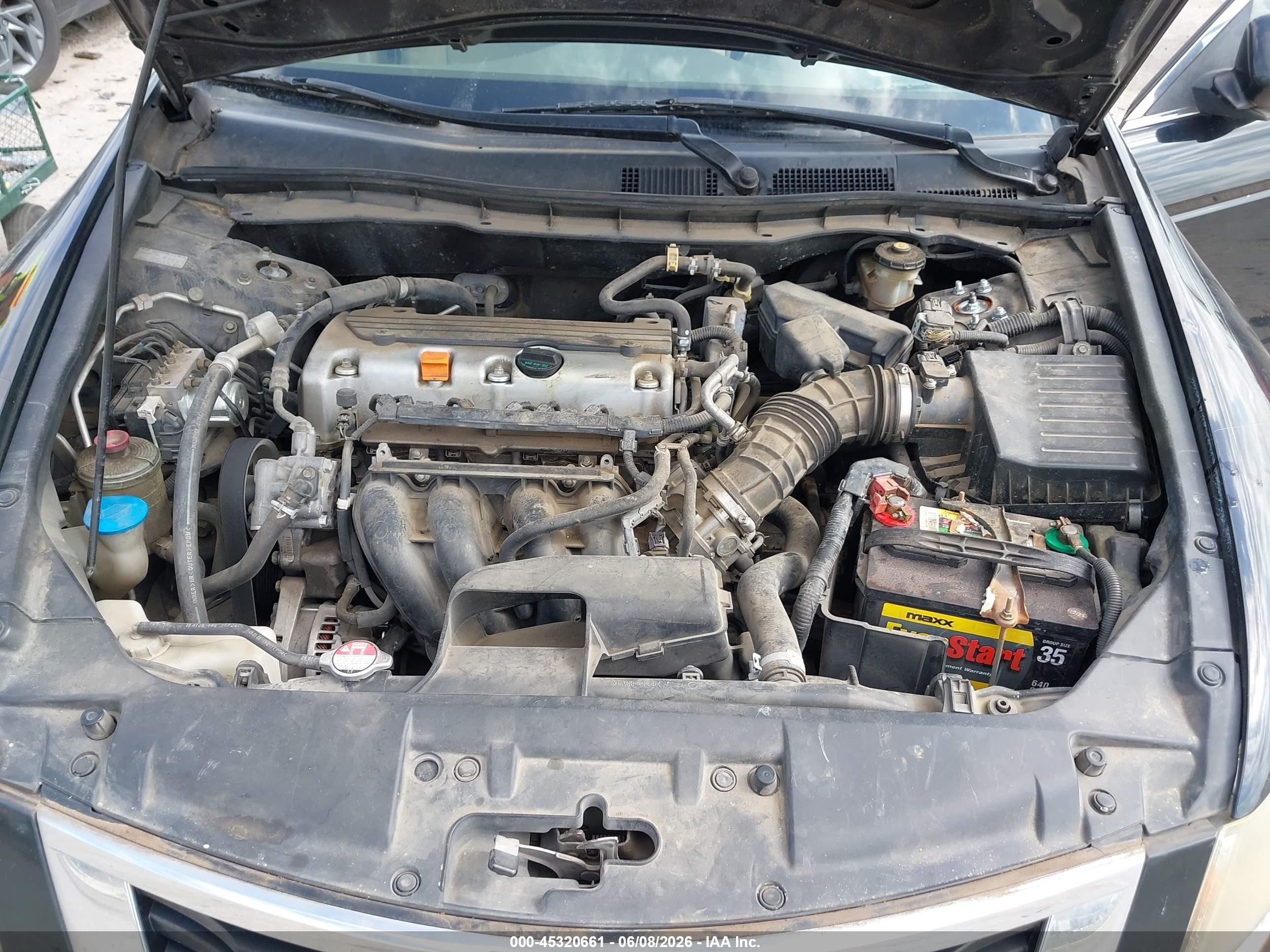 2008 Honda Accord 2.4 Lx Black vin: JHMCP263X8C073438