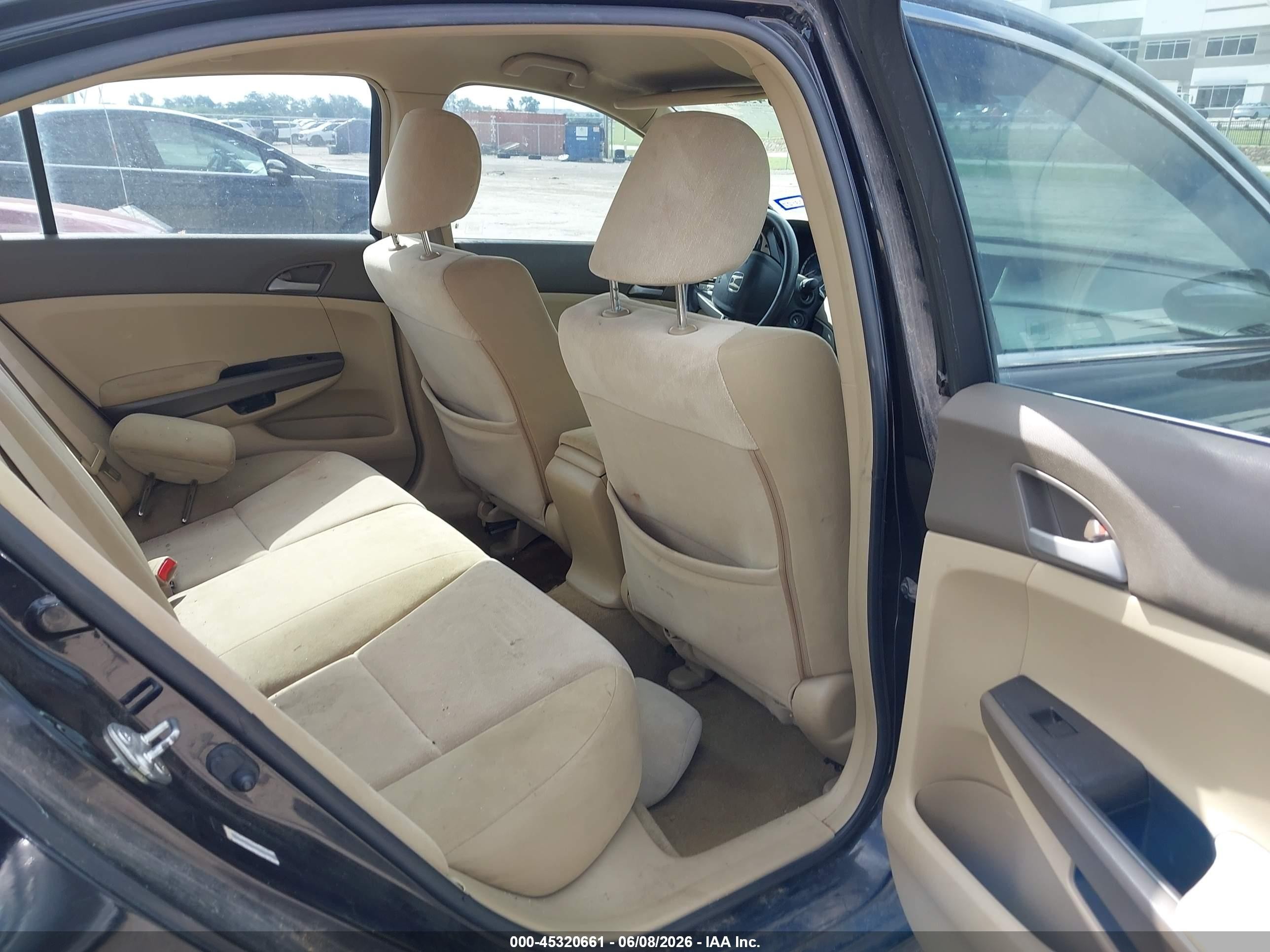 2008 Honda Accord 2.4 Lx Black vin: JHMCP263X8C073438