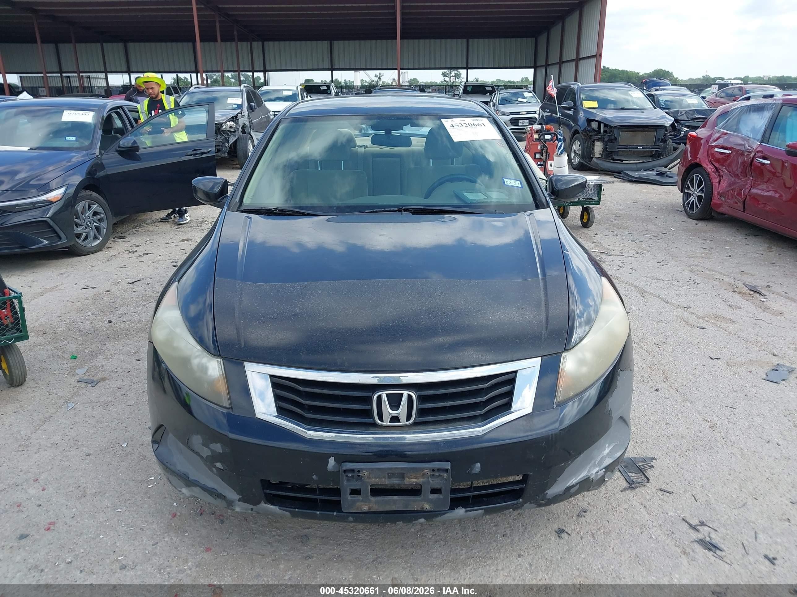 2008 Honda Accord 2.4 Lx Black vin: JHMCP263X8C073438