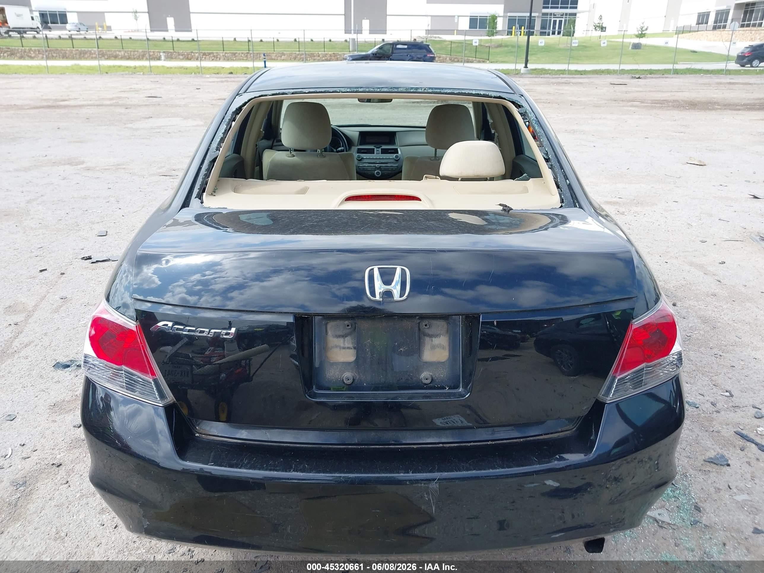 2008 Honda Accord 2.4 Lx Black vin: JHMCP263X8C073438