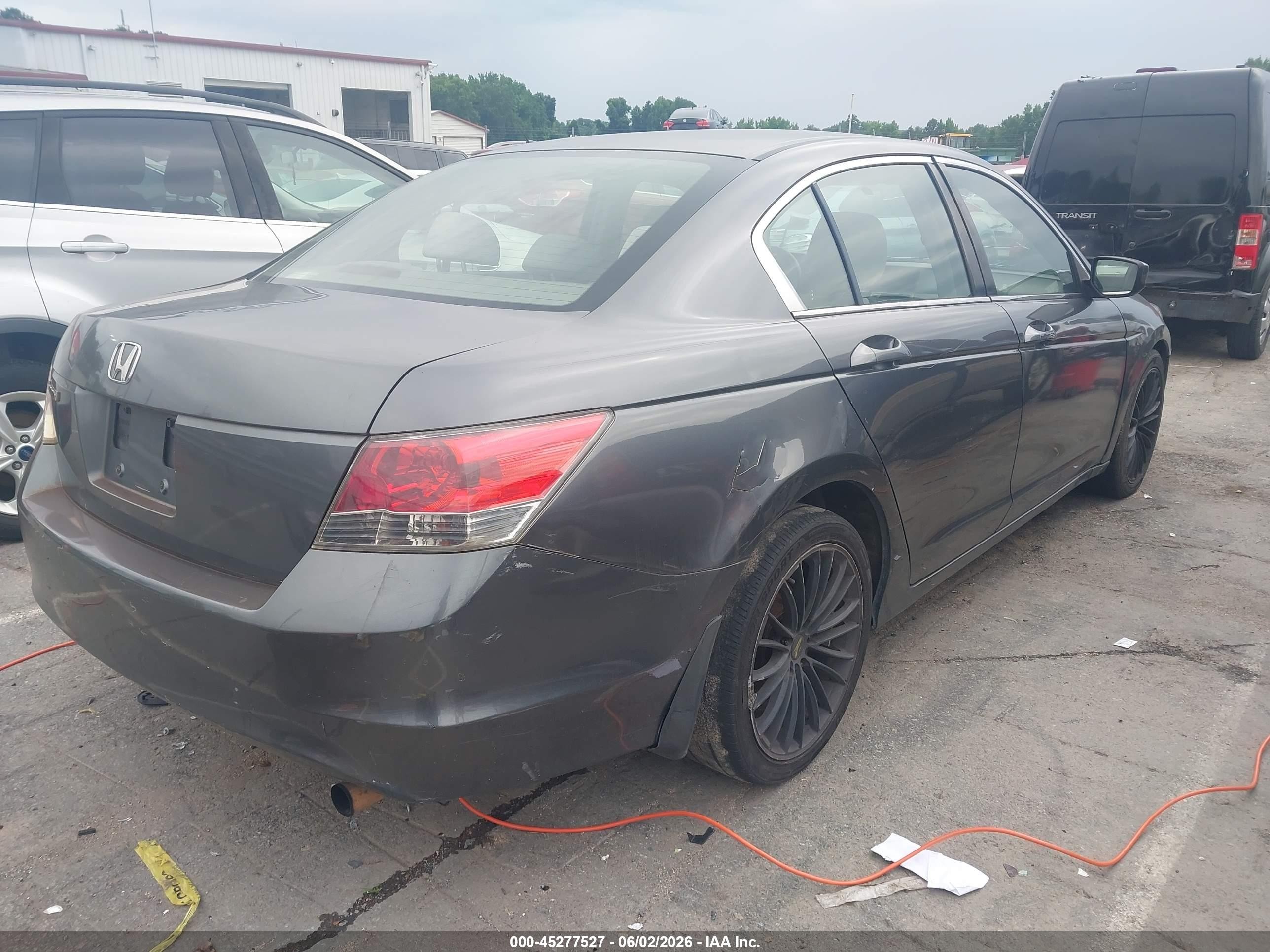 2008 Honda Accord 2.4 Lx Gray vin: JHMCP263X8C074315