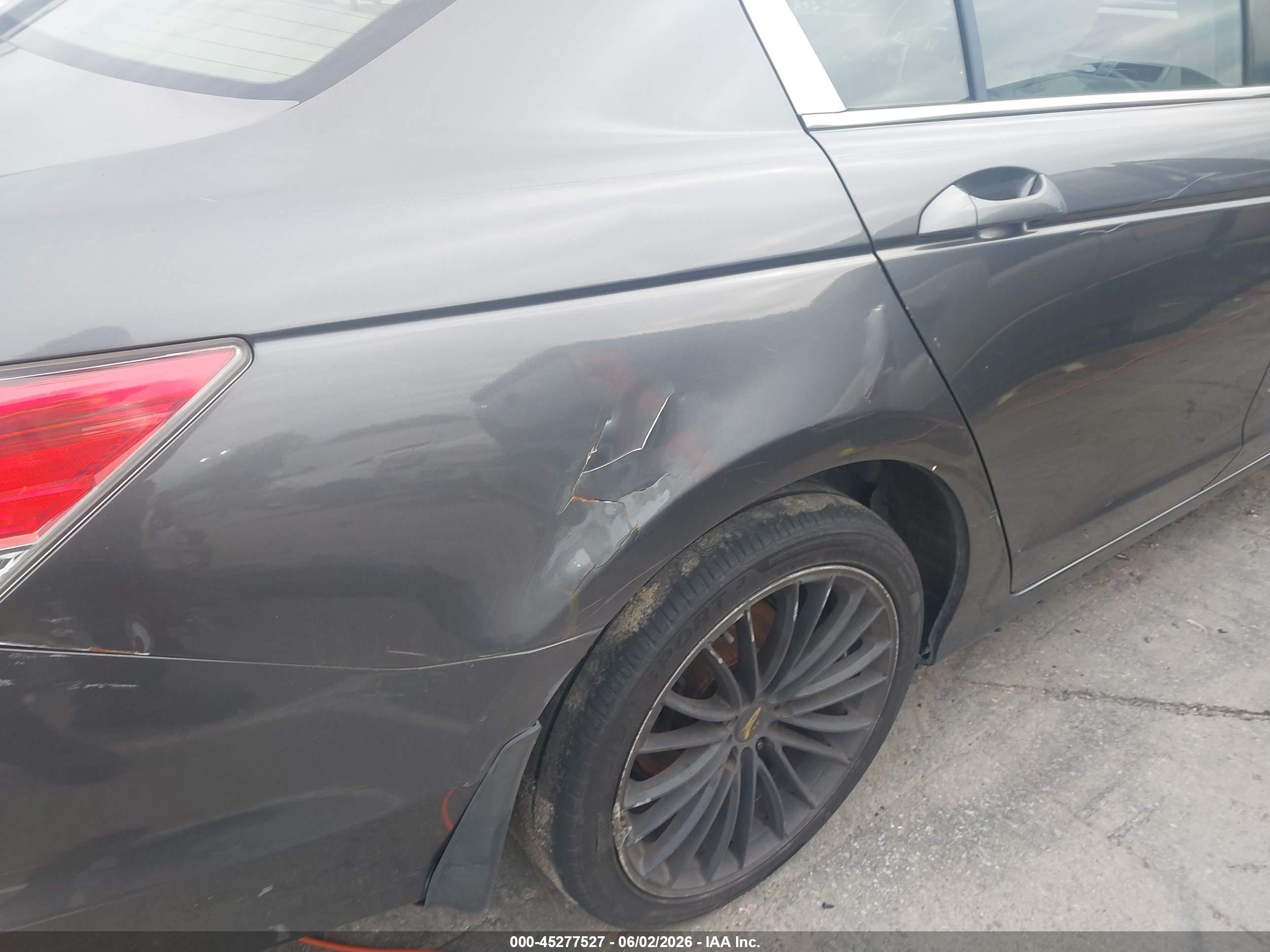 2008 Honda Accord 2.4 Lx Gray vin: JHMCP263X8C074315