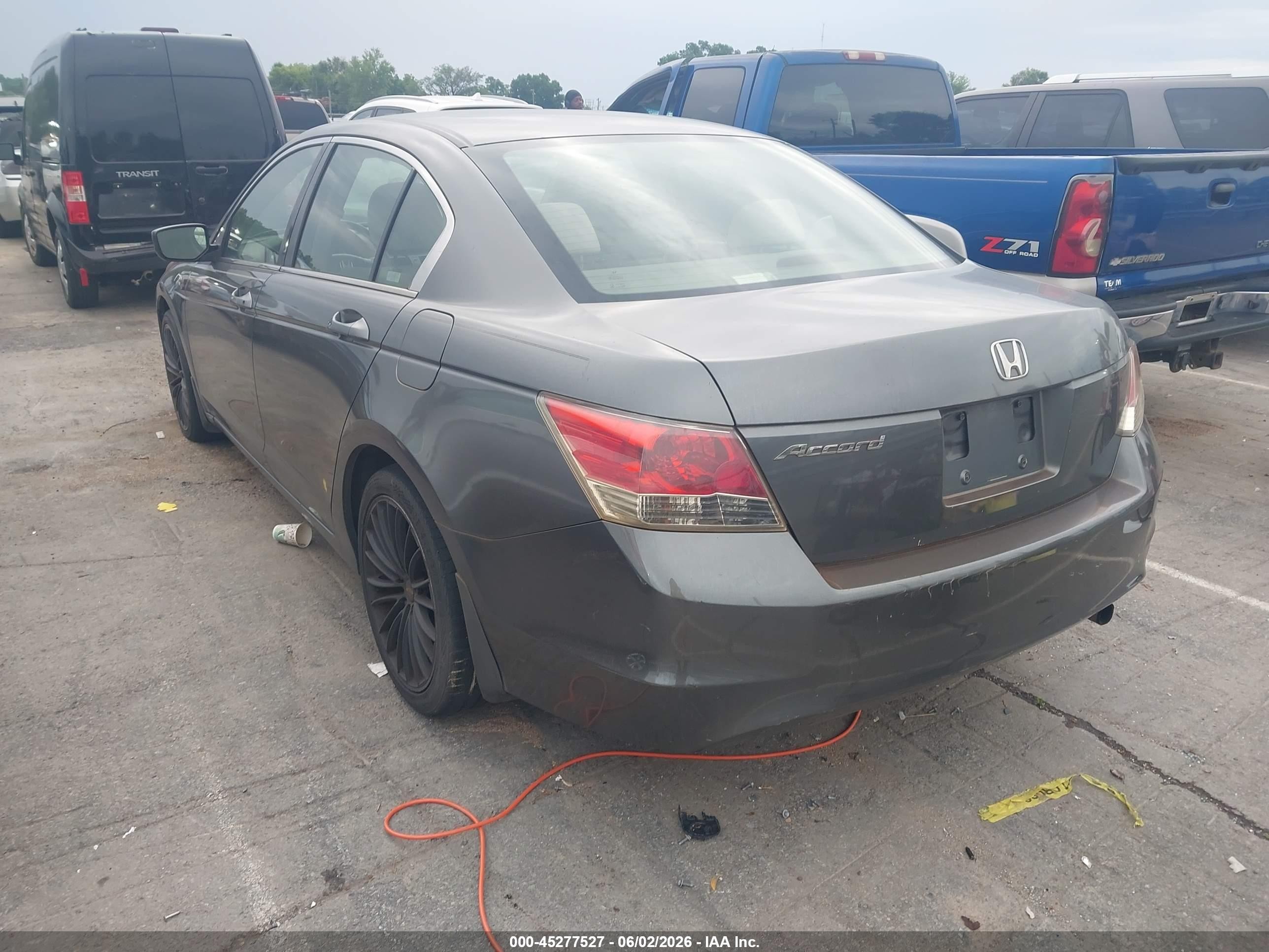 2008 Honda Accord 2.4 Lx Gray vin: JHMCP263X8C074315