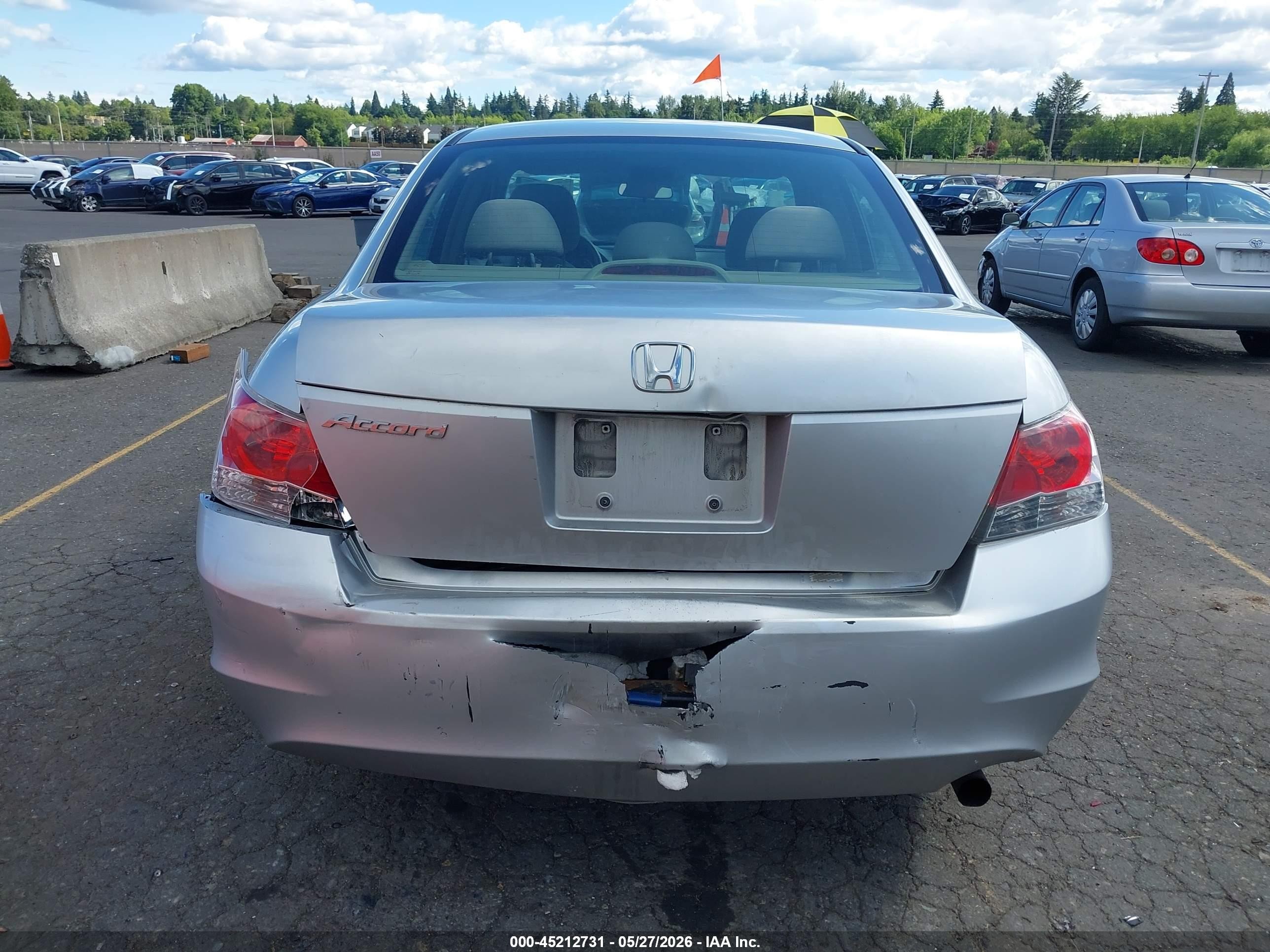 2009 Honda Accord 2.4 Lx Silver vin: JHMCP263X9C004959
