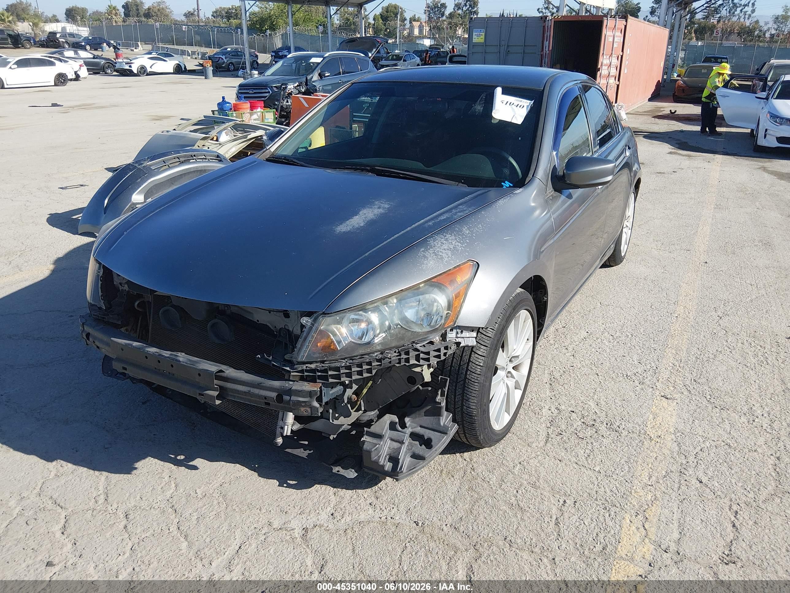 2008 Honda Accord 2.4 Lx-p Gray vin: JHMCP26408C001009