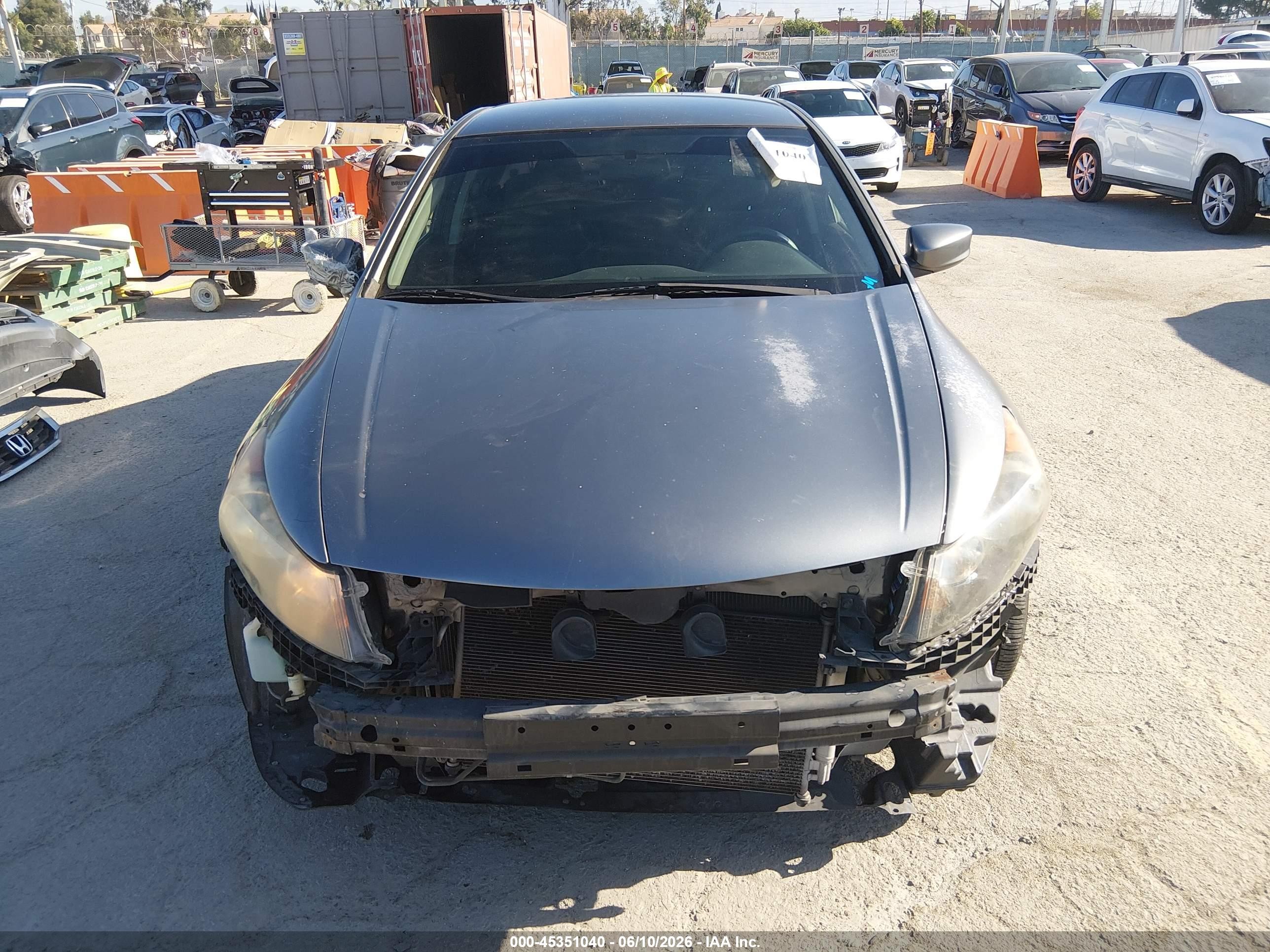 2008 Honda Accord 2.4 Lx-p Gray vin: JHMCP26408C001009