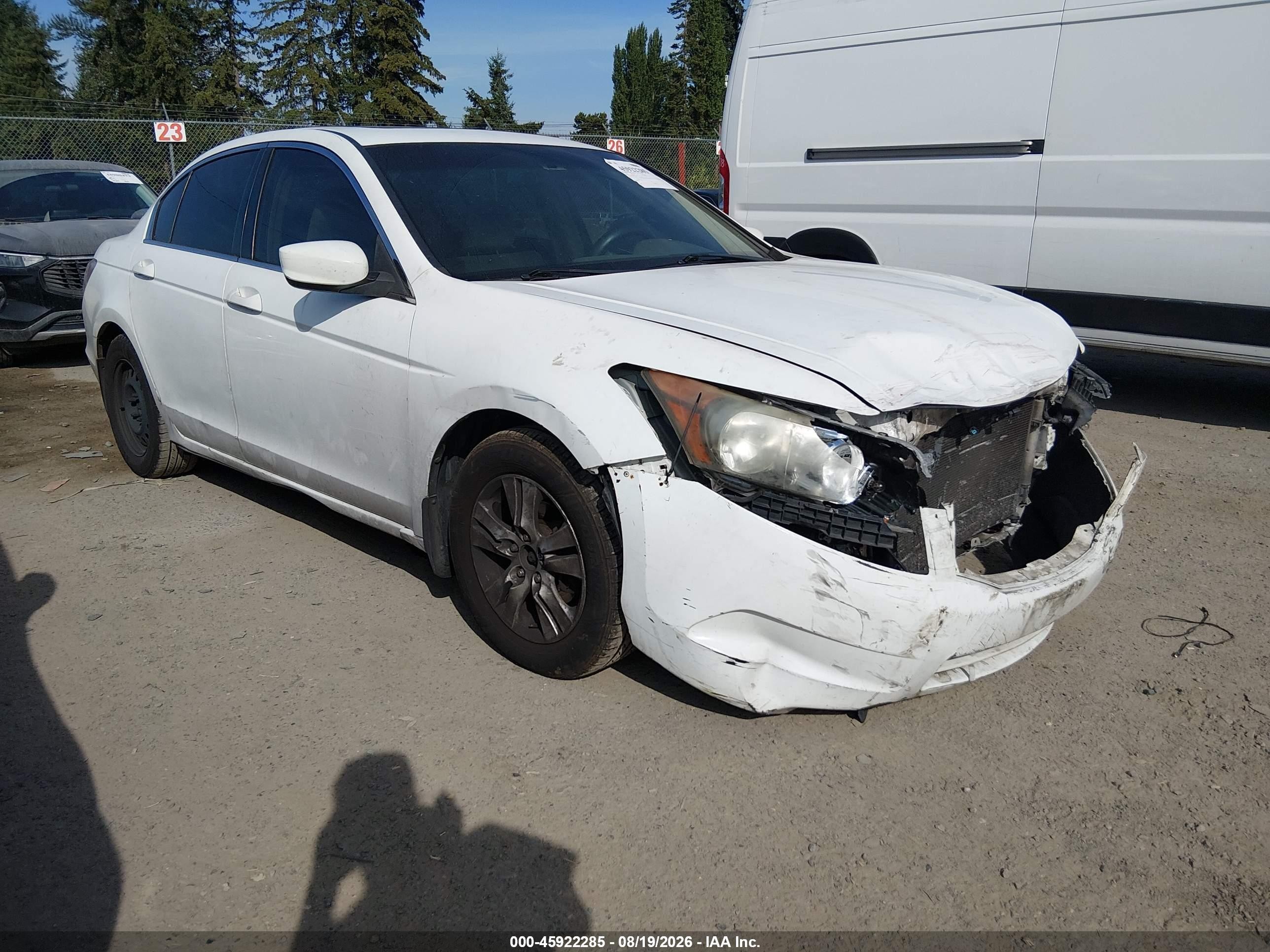 2008 Honda Accord 2.4 Lx-p White vin: JHMCP26408C038447