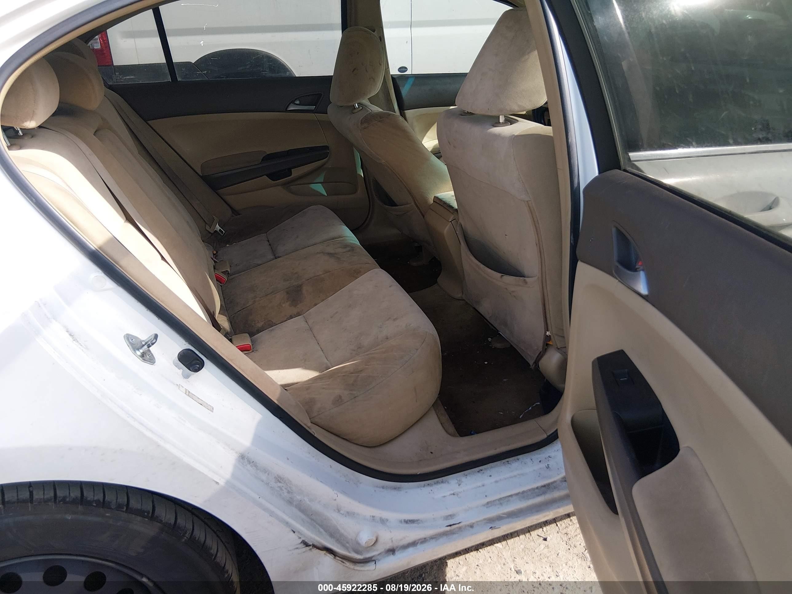 2008 Honda Accord 2.4 Lx-p White vin: JHMCP26408C038447