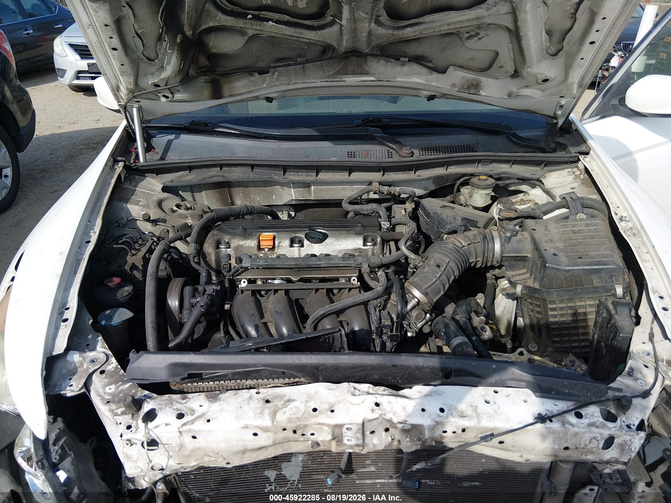 2008 Honda Accord 2.4 Lx-p White vin: JHMCP26408C038447