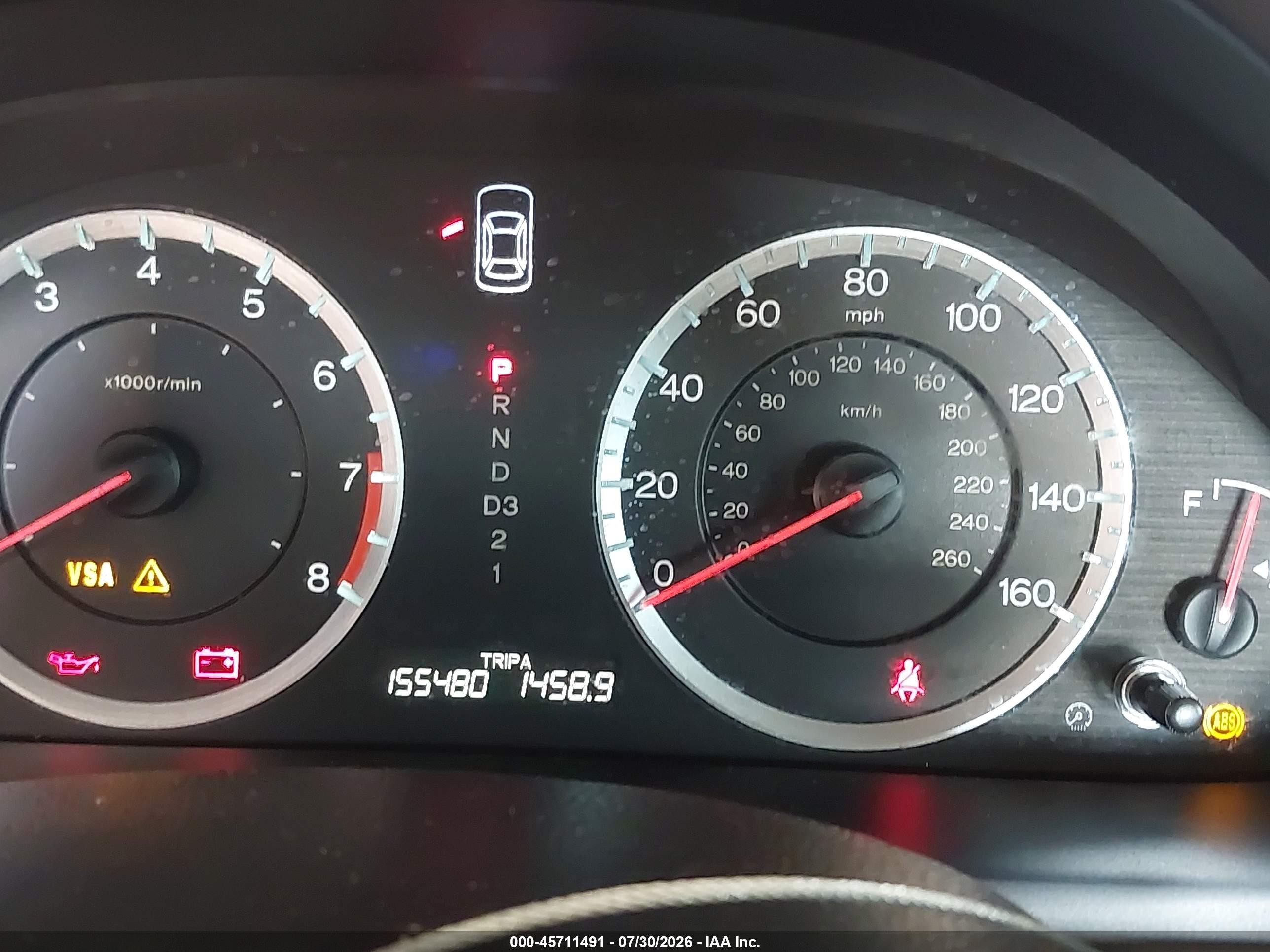 2008 Honda Accord 2.4 Lx-p Gray vin: JHMCP26418C032401