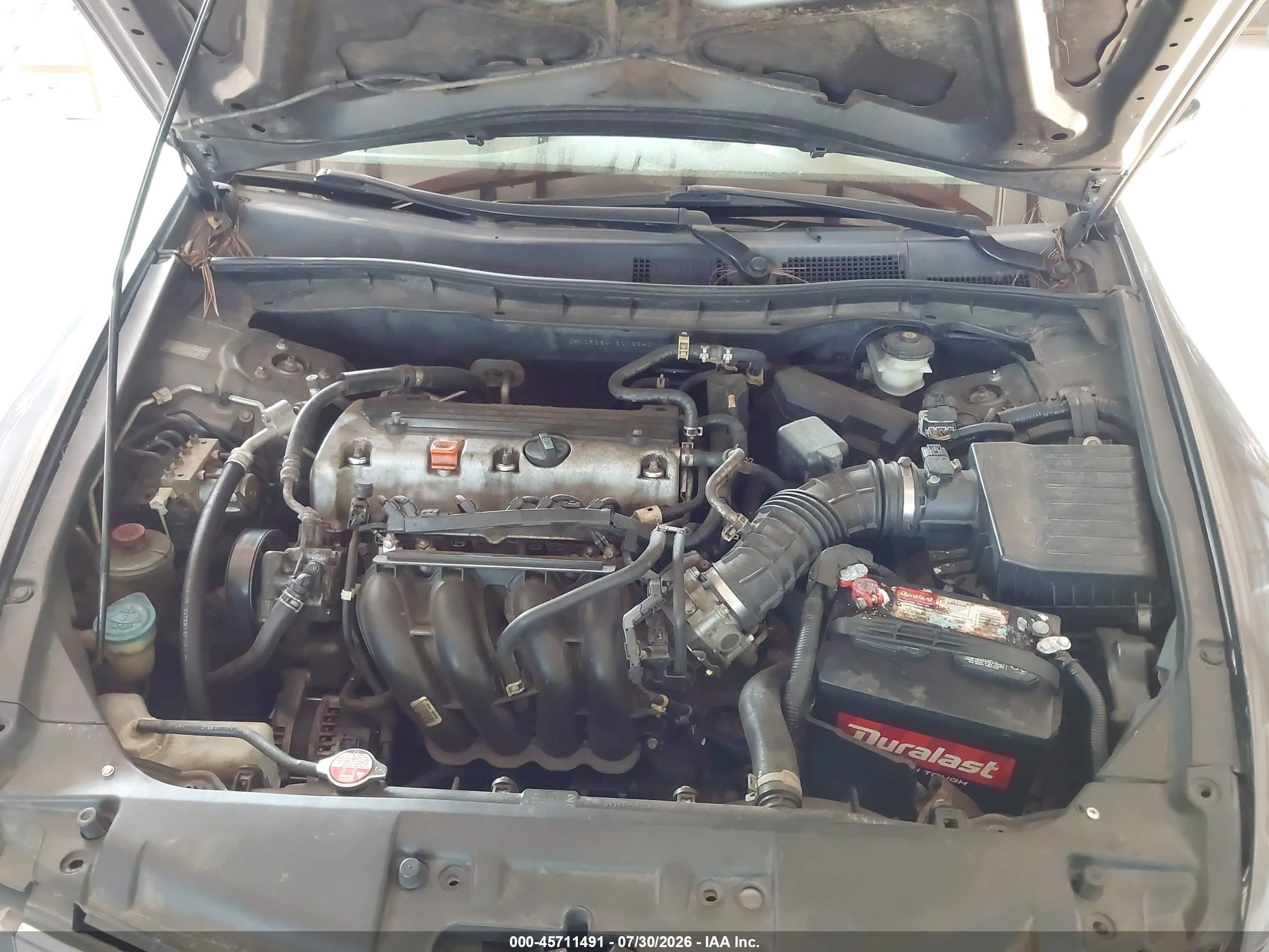 2008 Honda Accord 2.4 Lx-p Gray vin: JHMCP26418C032401