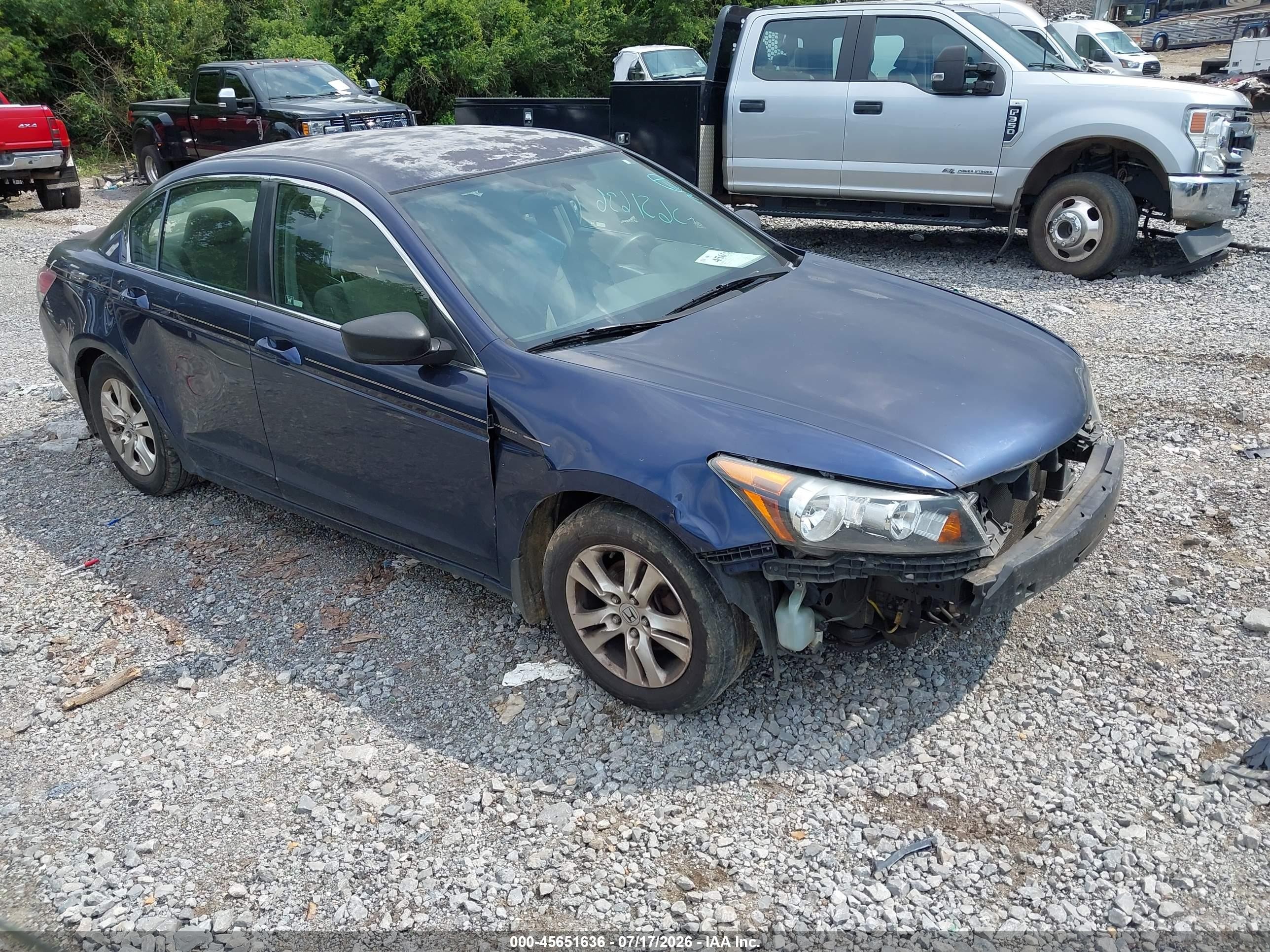 2008 Honda Accord 2.4 Lx-p Blue vin: JHMCP26428C019933