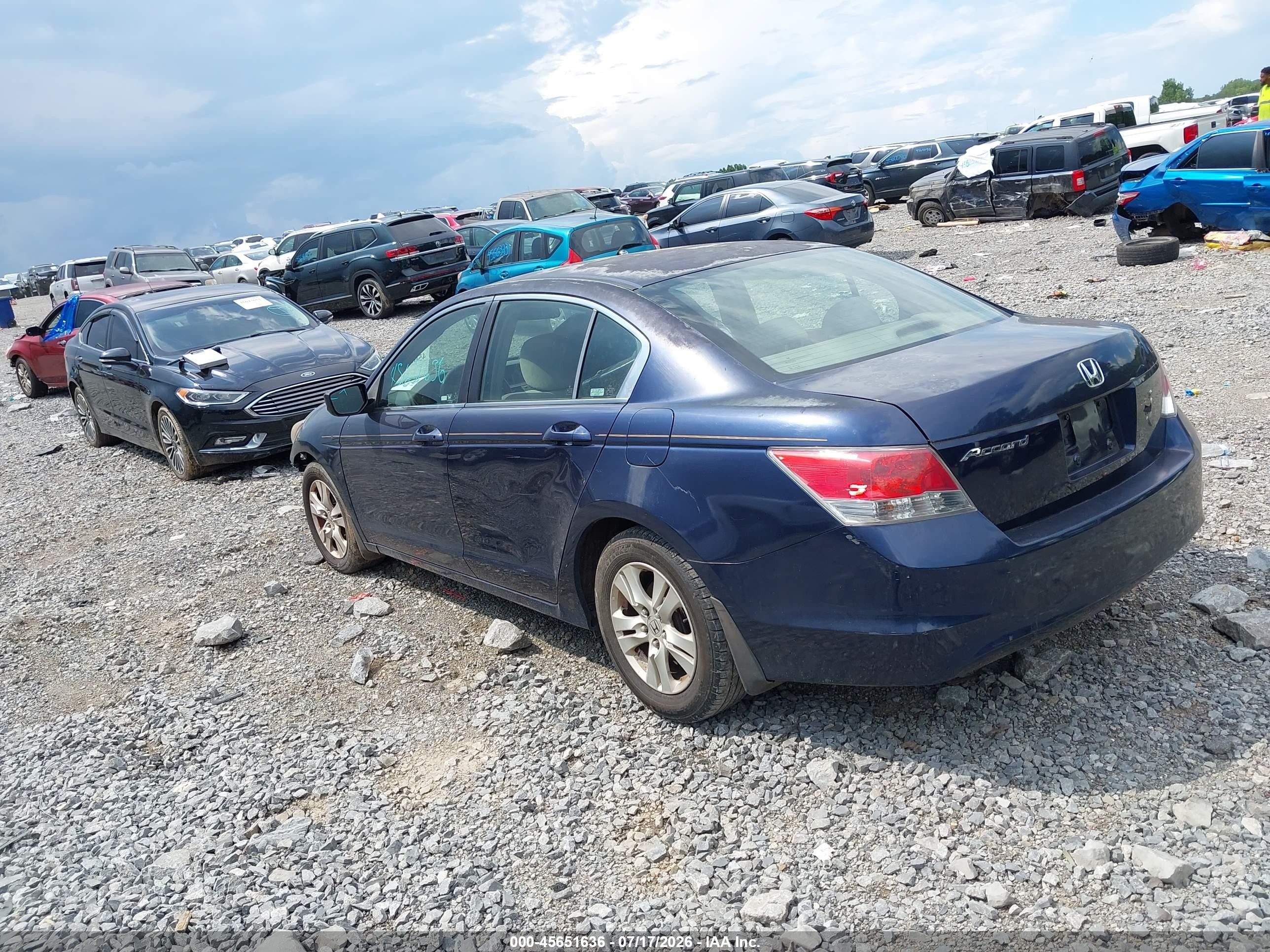 2008 Honda Accord 2.4 Lx-p Blue vin: JHMCP26428C019933