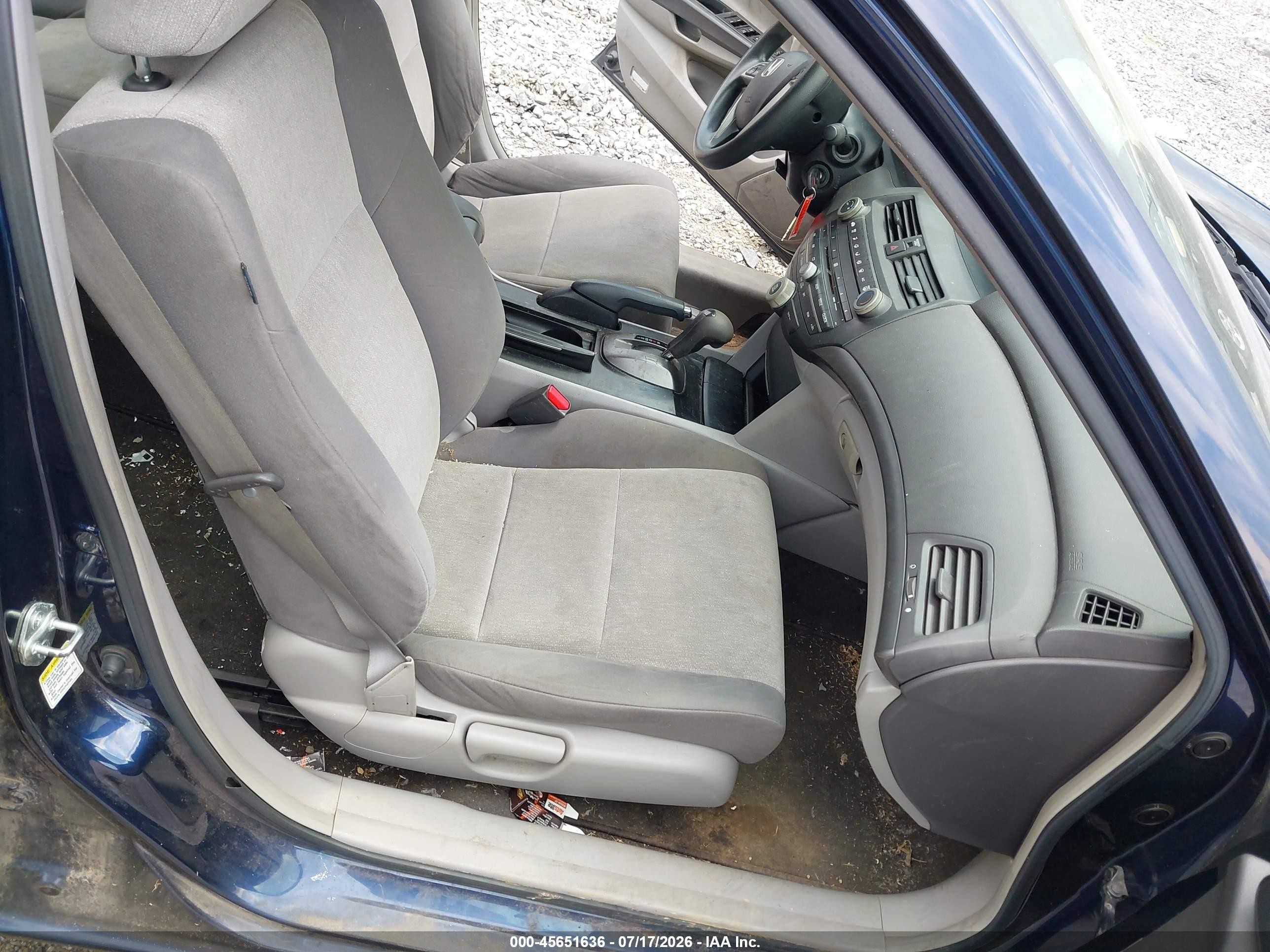 2008 Honda Accord 2.4 Lx-p Blue vin: JHMCP26428C019933