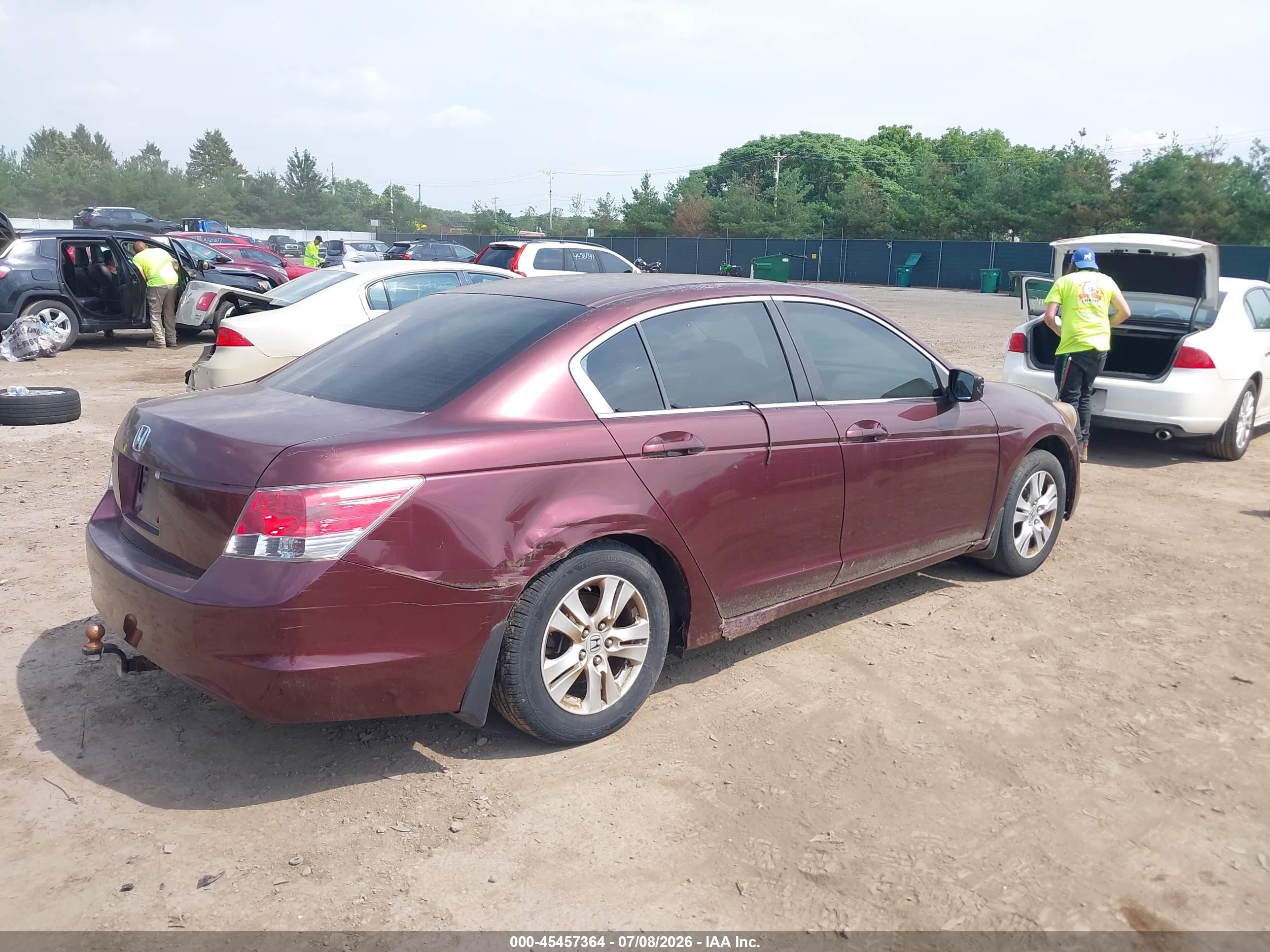 2008 Honda Accord 2.4 Lx-p Burgundy vin: JHMCP26428C053841