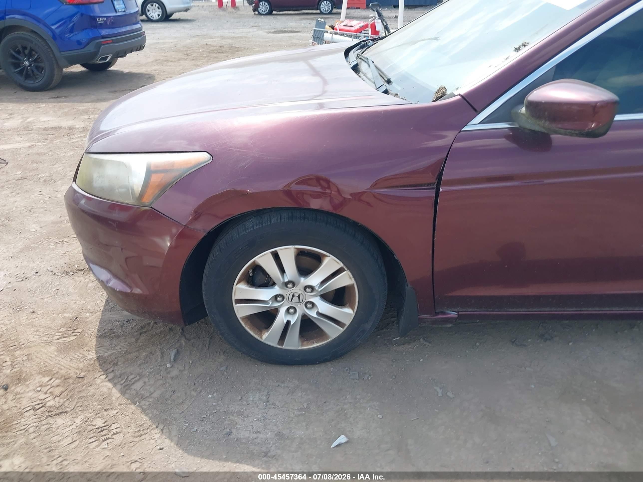 2008 Honda Accord 2.4 Lx-p Burgundy vin: JHMCP26428C053841