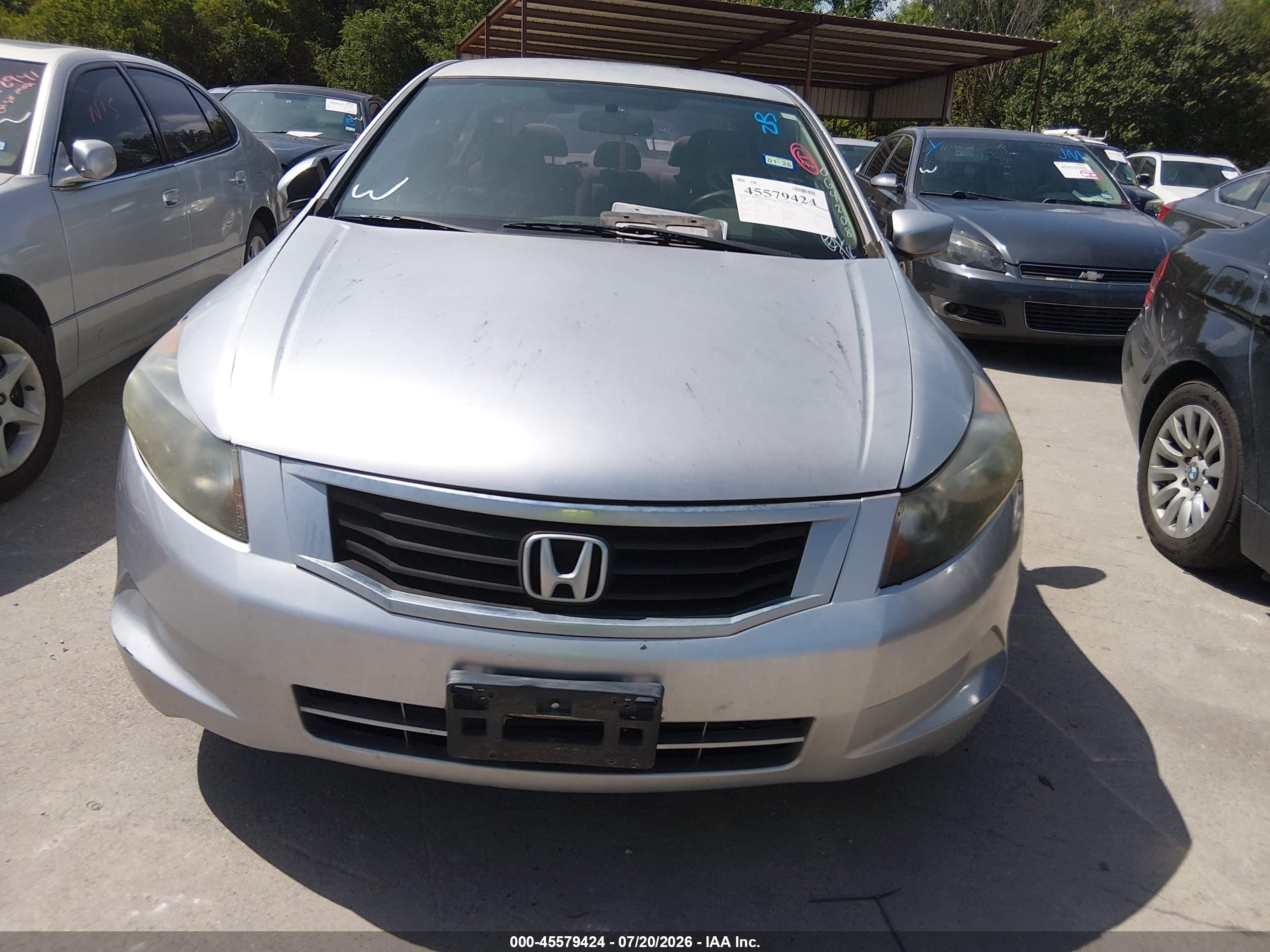 2008 Honda Accord 2.4 Lx-p Silver vin: JHMCP26428C064208