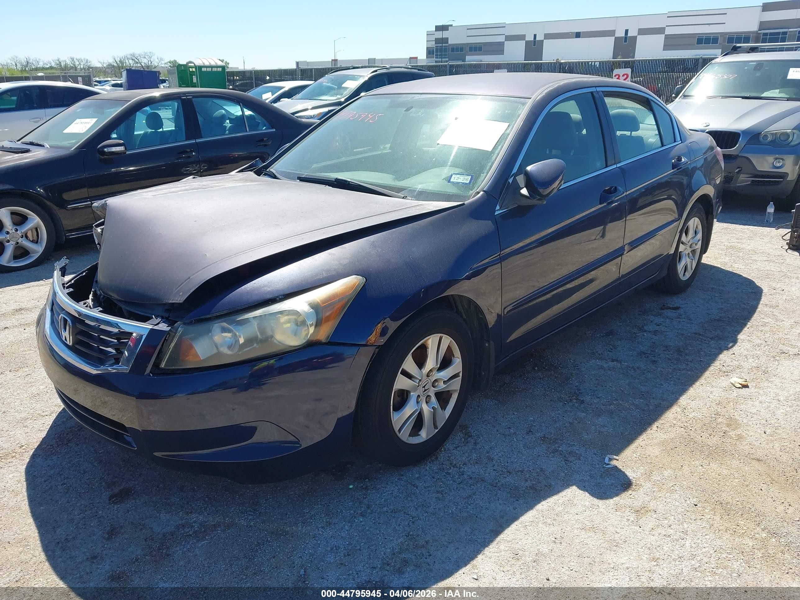 2008 Honda Accord 2.4 Lx-p Blue vin: JHMCP26438C029547