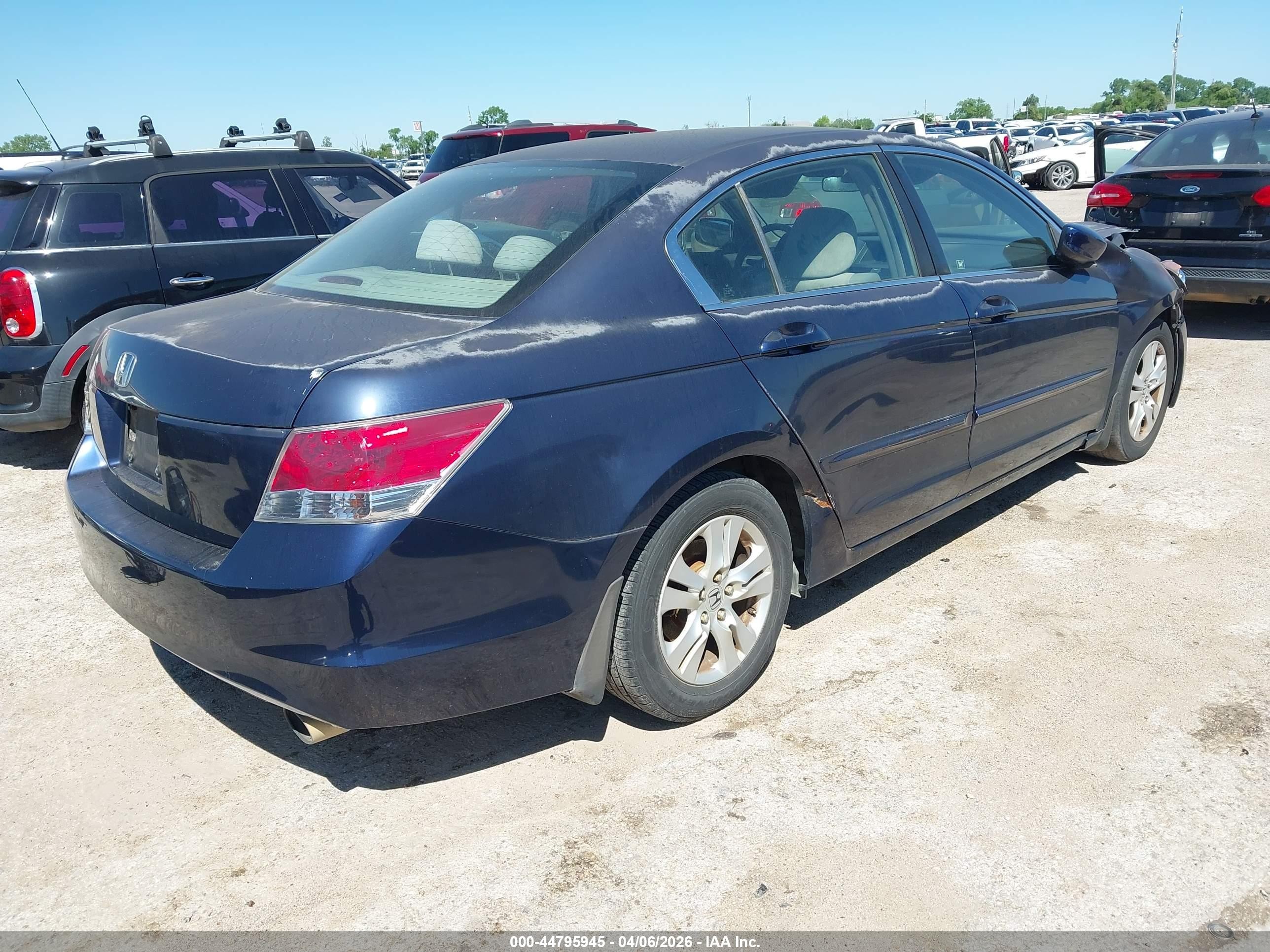 2008 Honda Accord 2.4 Lx-p Blue vin: JHMCP26438C029547