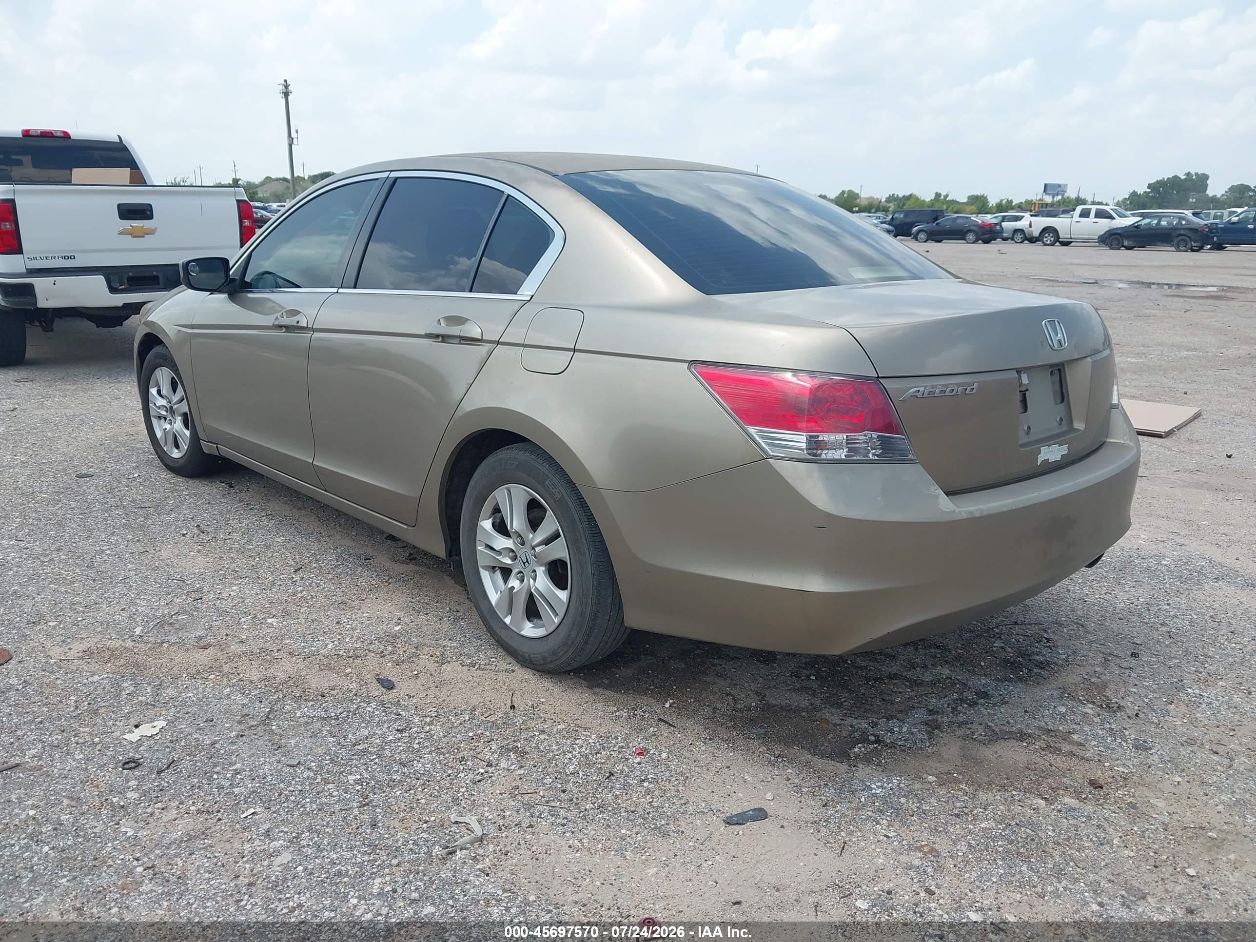 2008 Honda Accord 2.4 Lx-p Gold vin: JHMCP26438C049166