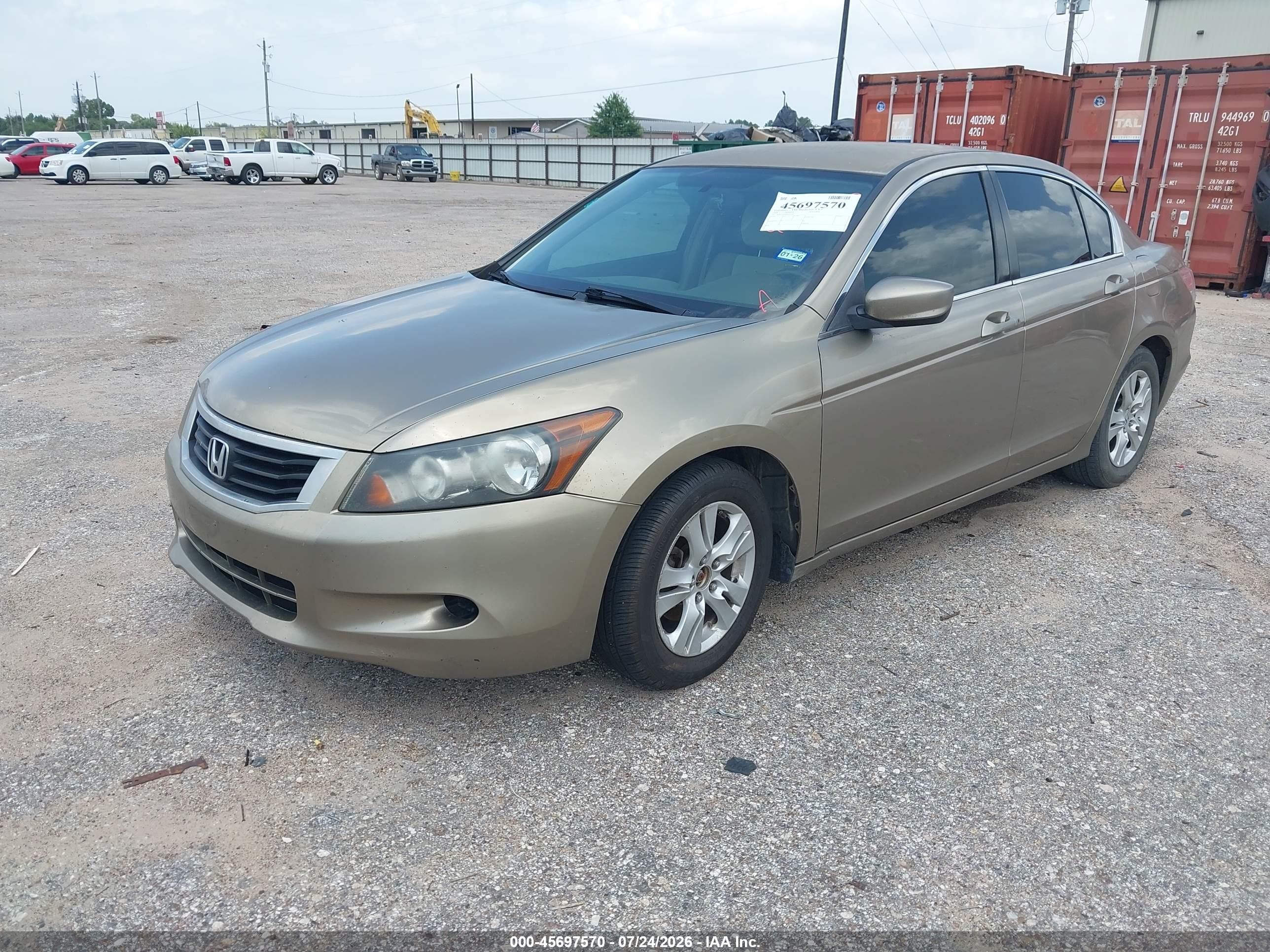 2008 Honda Accord 2.4 Lx-p Gold vin: JHMCP26438C049166