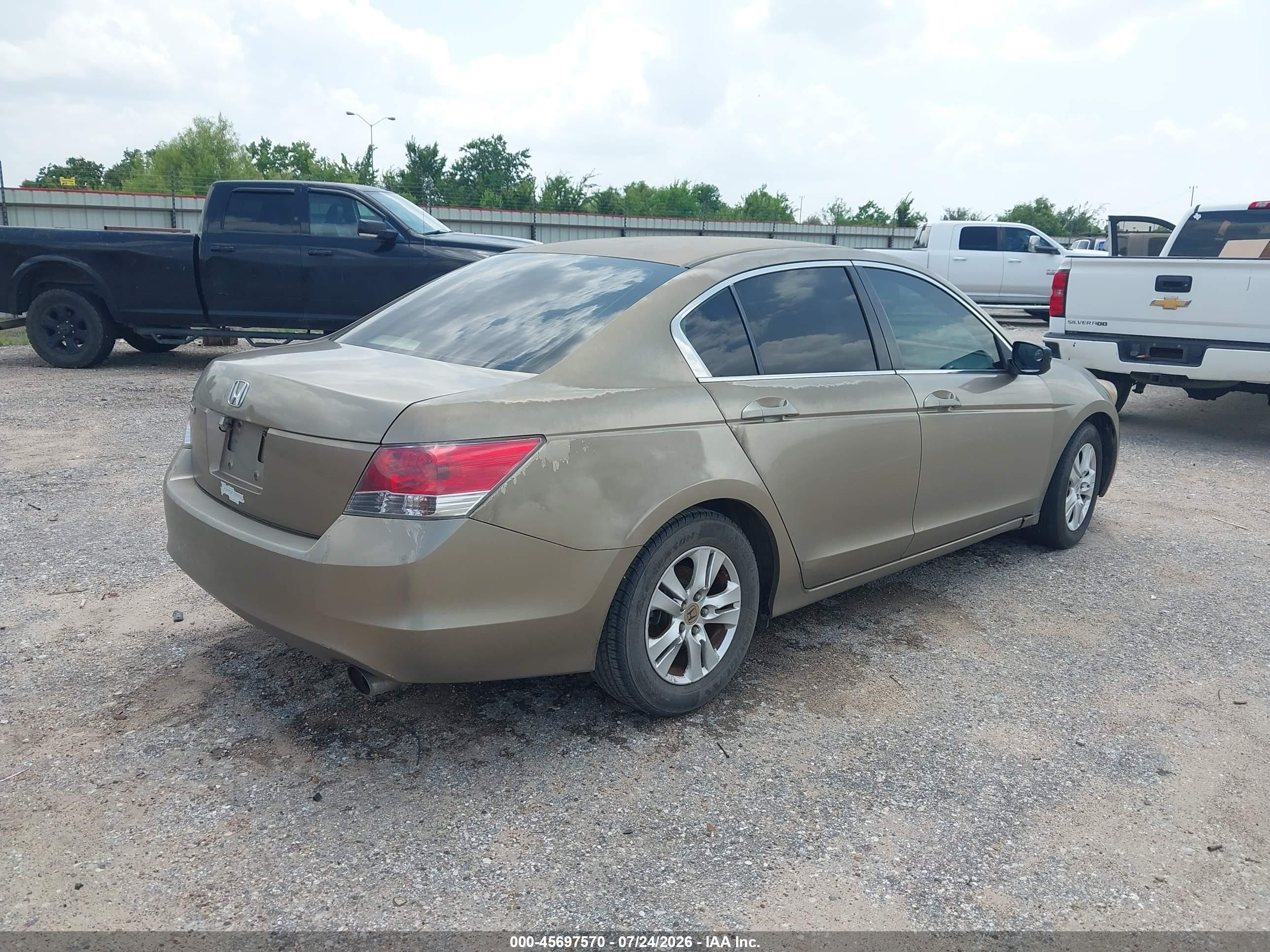 2008 Honda Accord 2.4 Lx-p Gold vin: JHMCP26438C049166