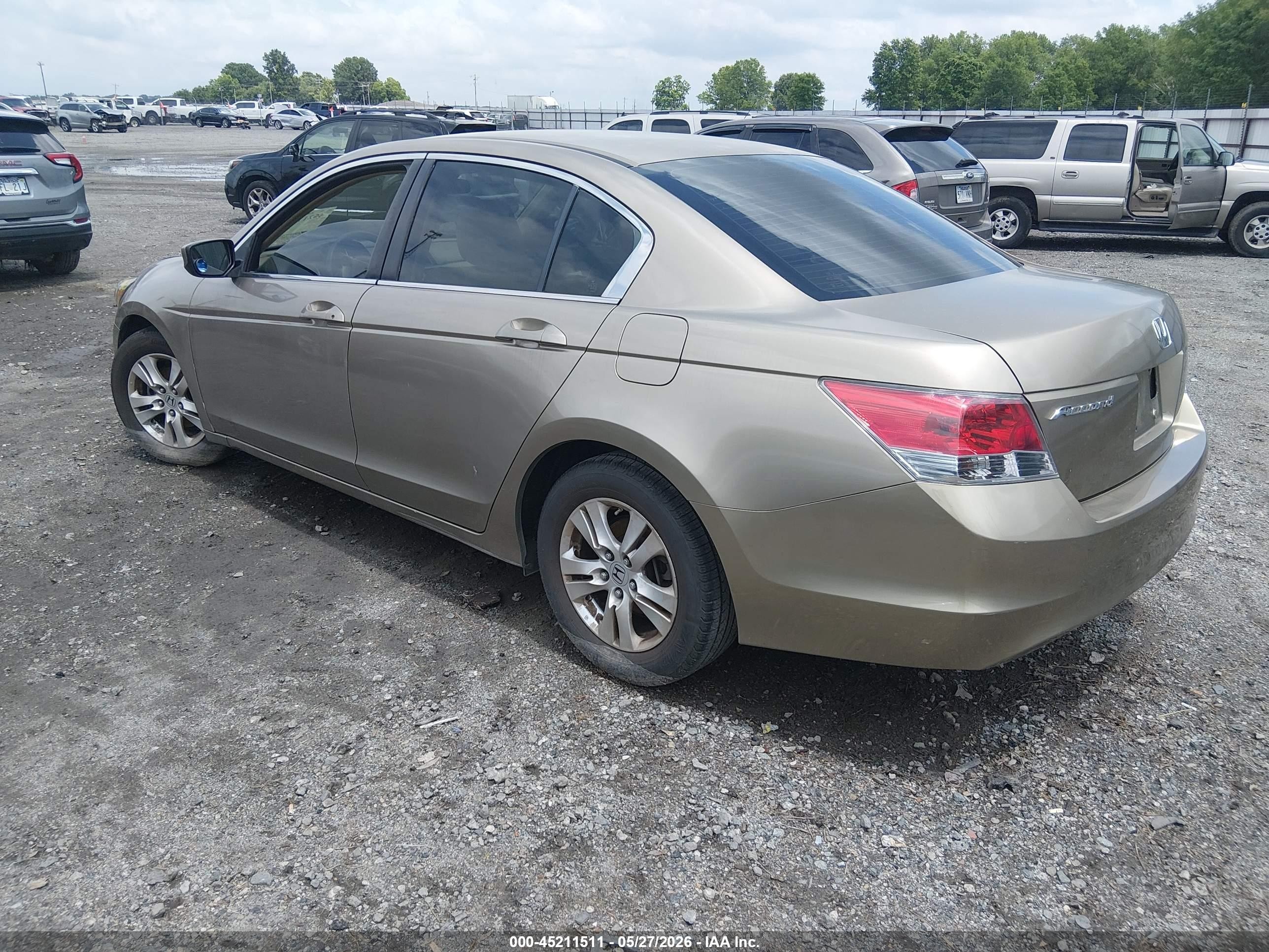 2008 Honda Accord 2.4 Lx-p Gold vin: JHMCP26448C006178