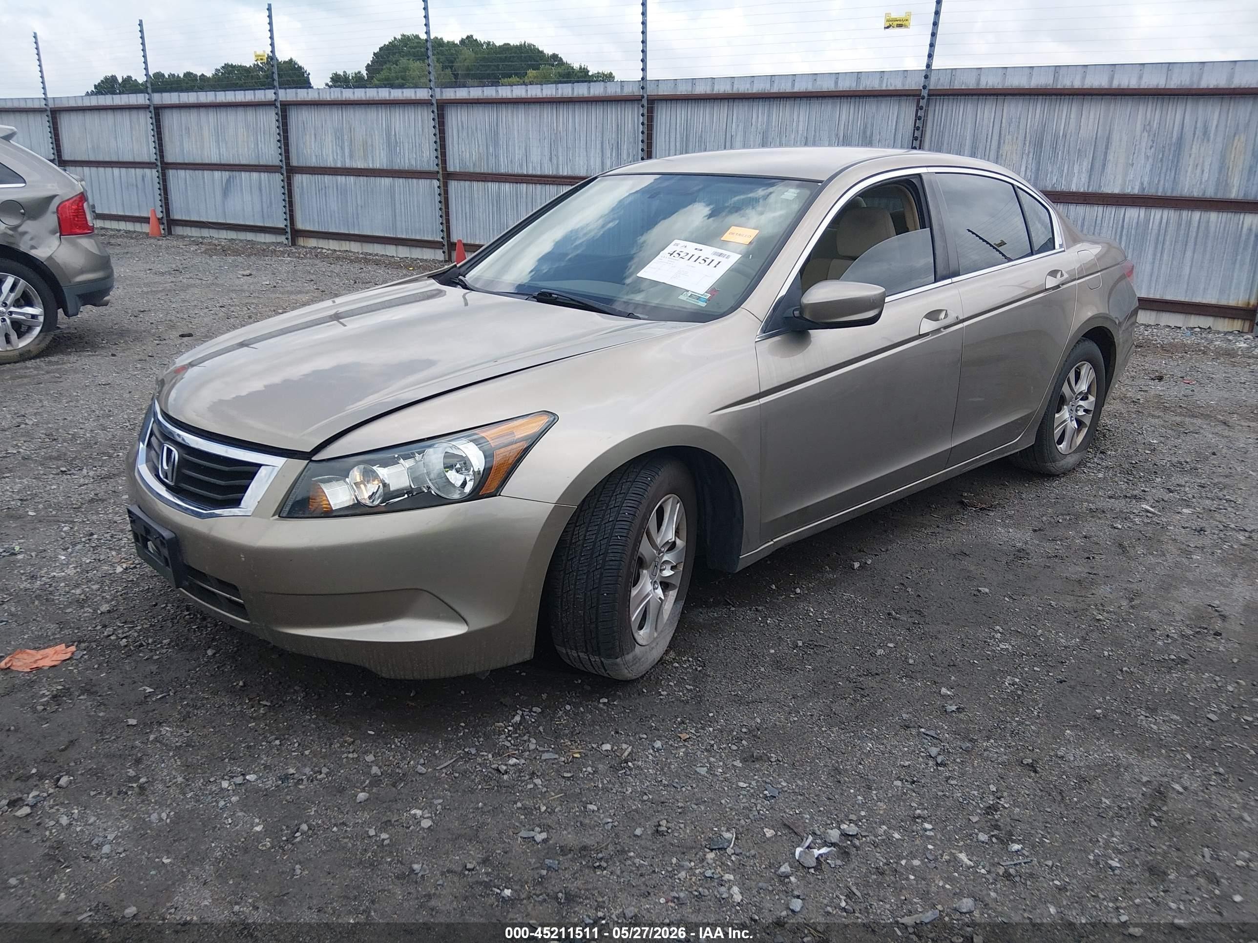 2008 Honda Accord 2.4 Lx-p Gold vin: JHMCP26448C006178