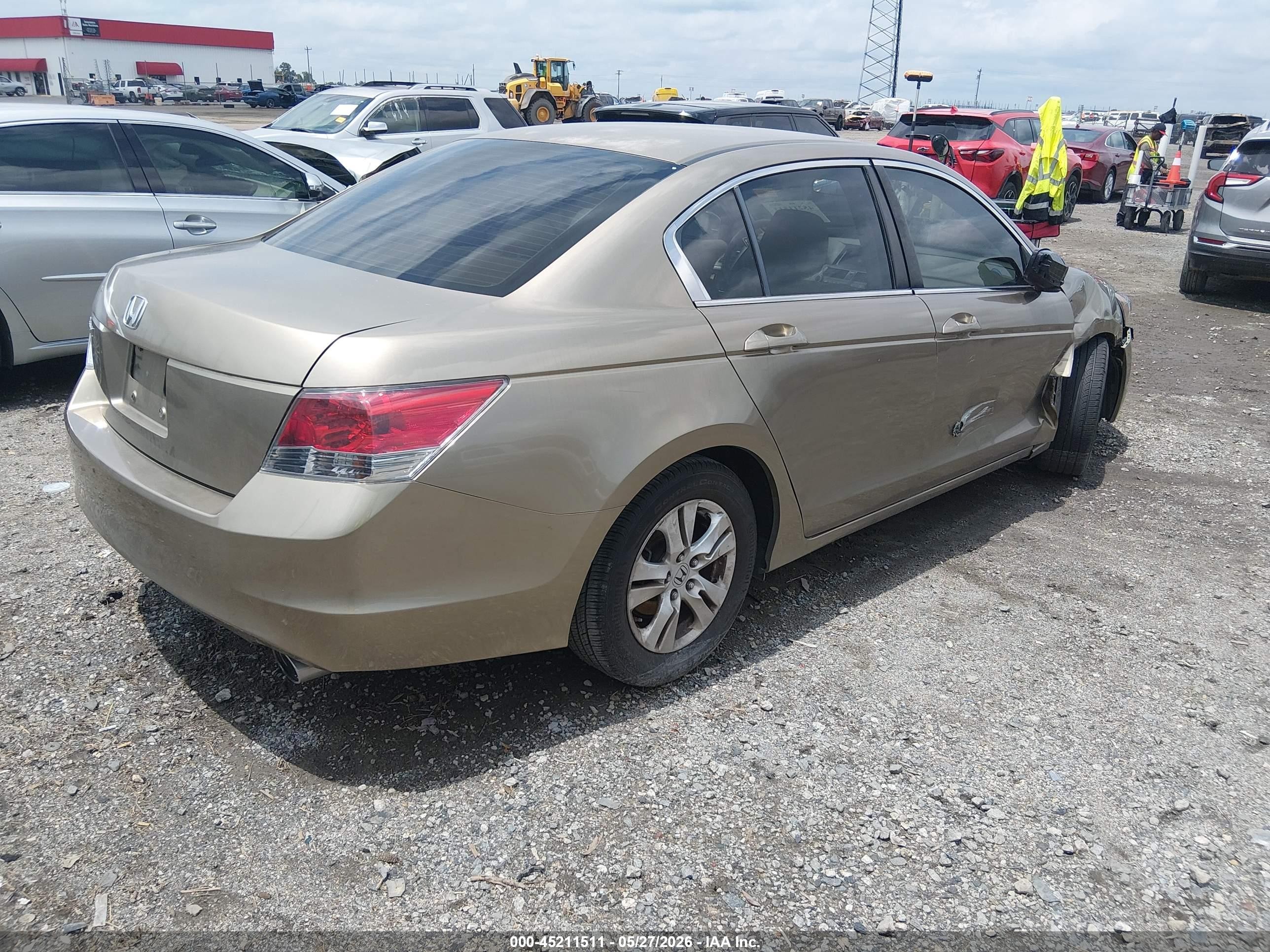 2008 Honda Accord 2.4 Lx-p Gold vin: JHMCP26448C006178
