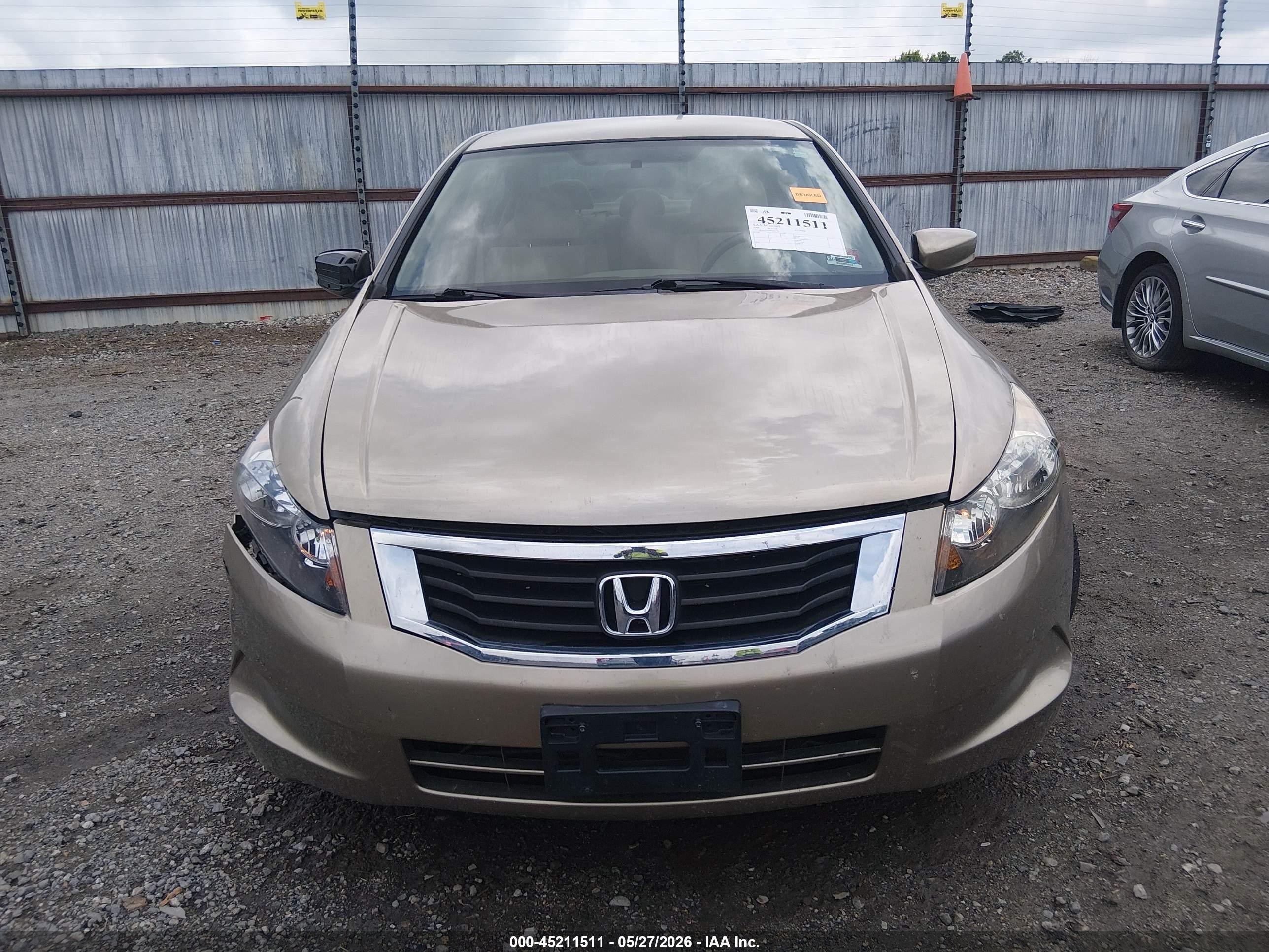 2008 Honda Accord 2.4 Lx-p Gold vin: JHMCP26448C006178