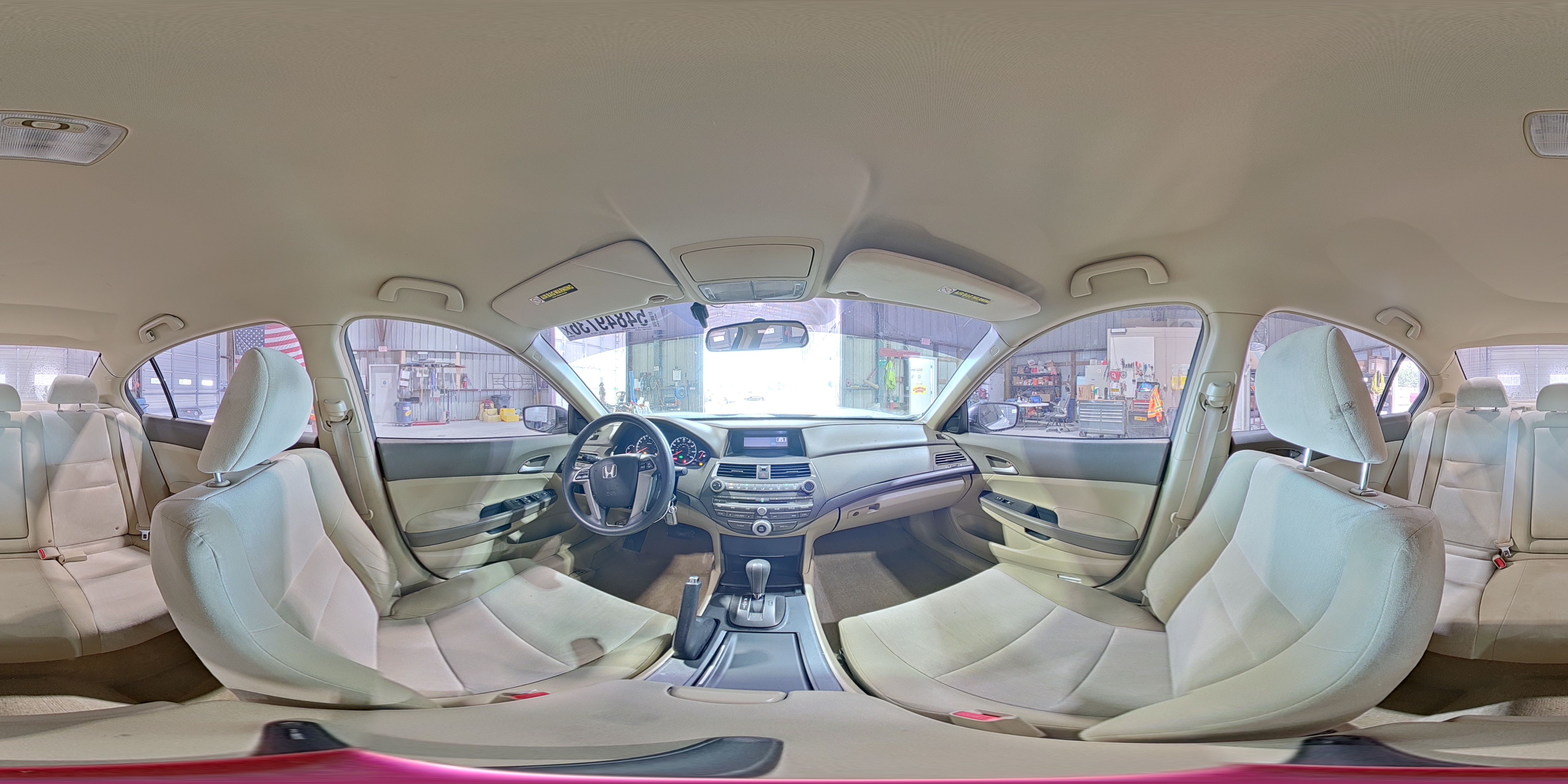 2008 Honda Accord Lxp White vin: JHMCP26448C038855