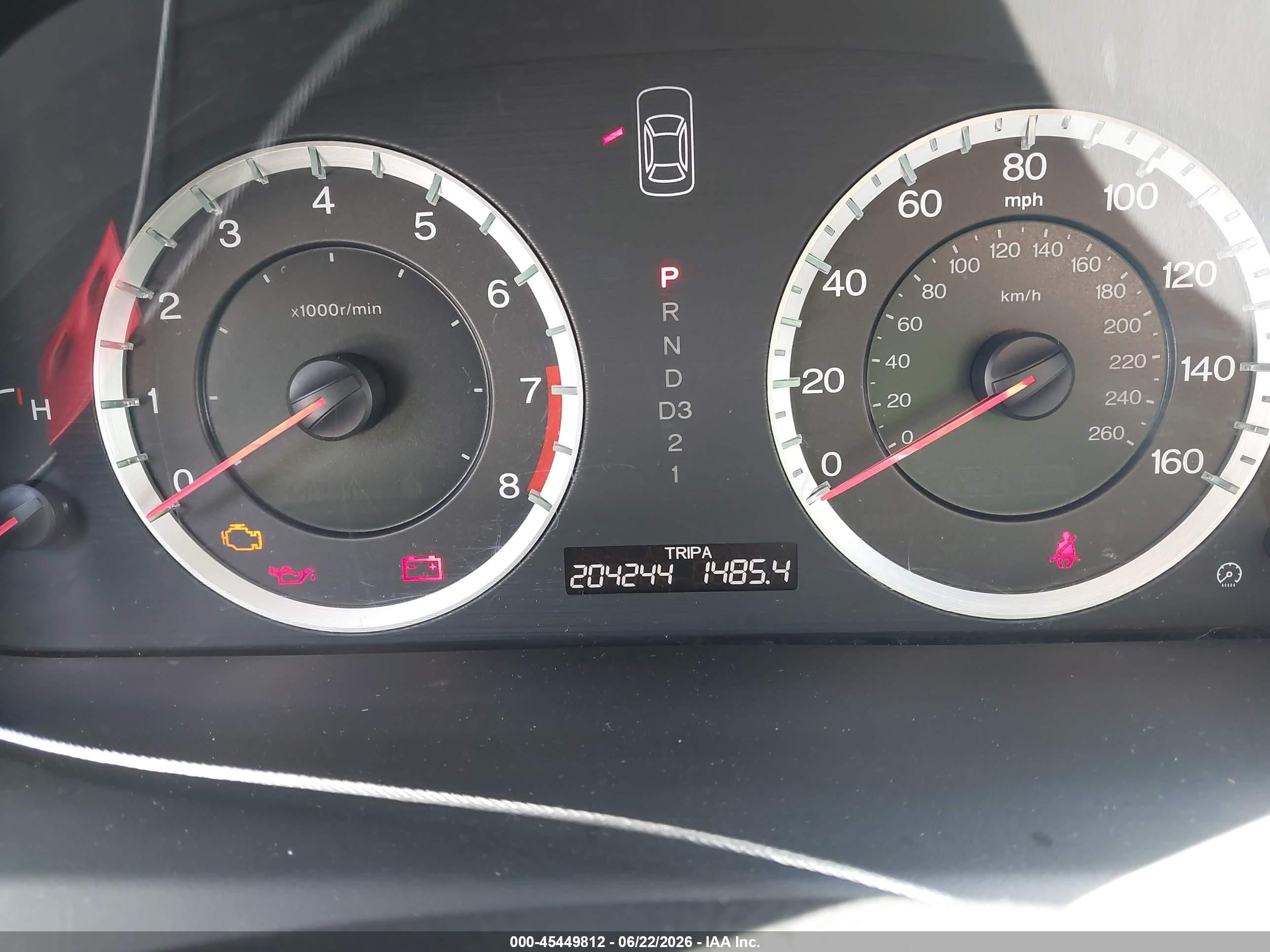 2008 Honda Accord 2.4 Lx-p Gray vin: JHMCP26458C034457