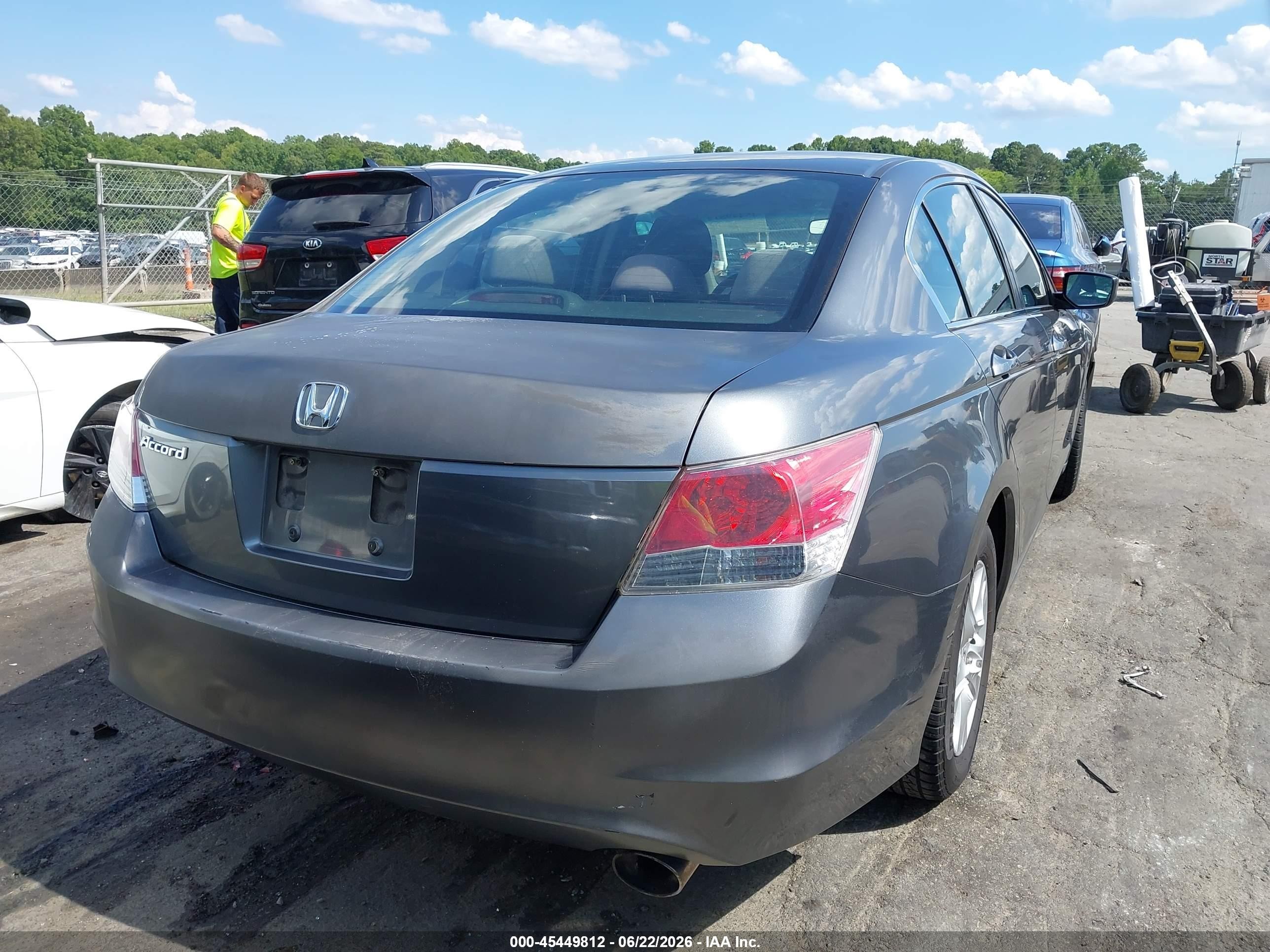 2008 Honda Accord 2.4 Lx-p Gray vin: JHMCP26458C034457