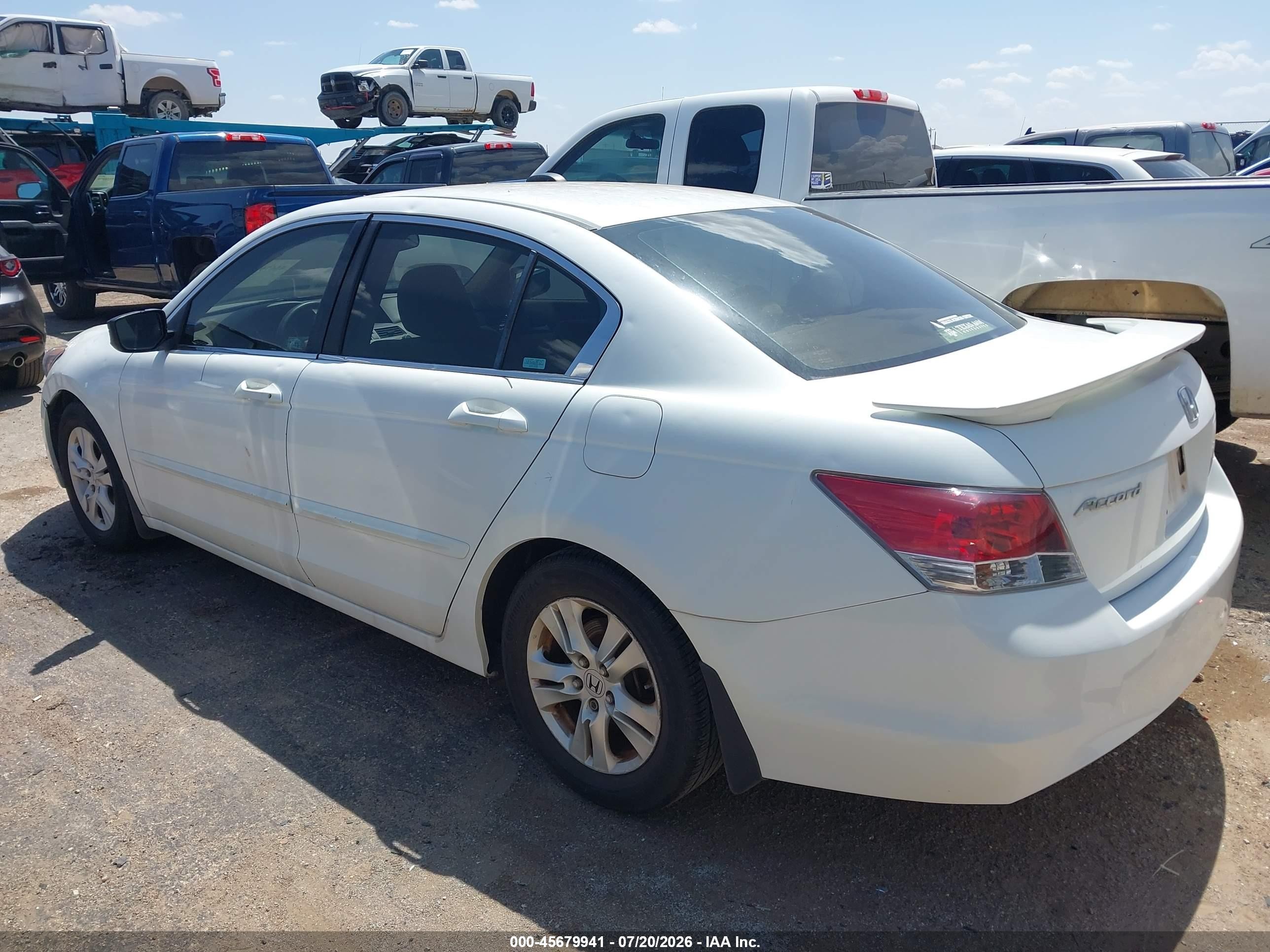 2008 Honda Accord 2.4 Lx-p Белый vin: JHMCP26468C005887