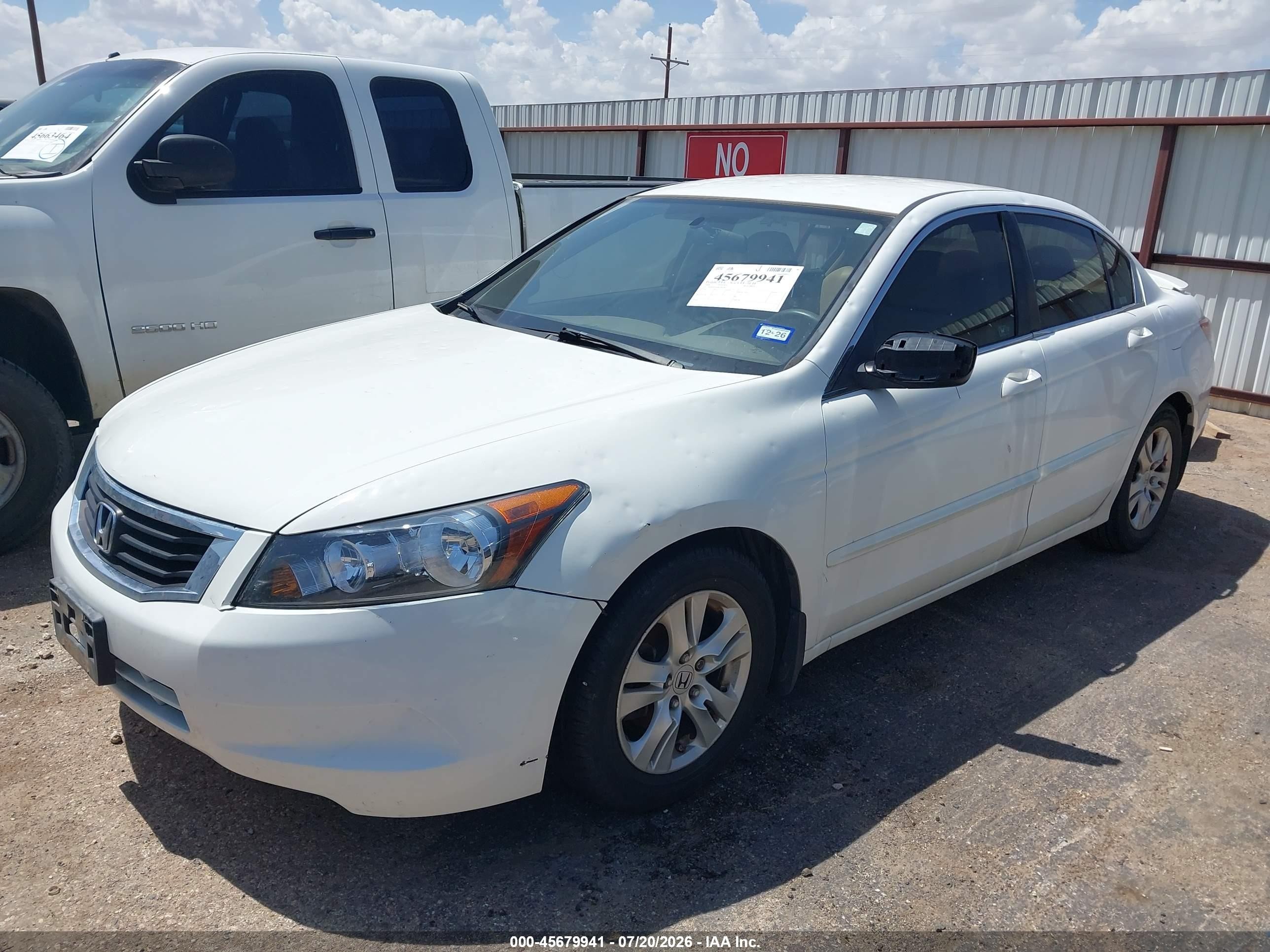 2008 Honda Accord 2.4 Lx-p Белый vin: JHMCP26468C005887