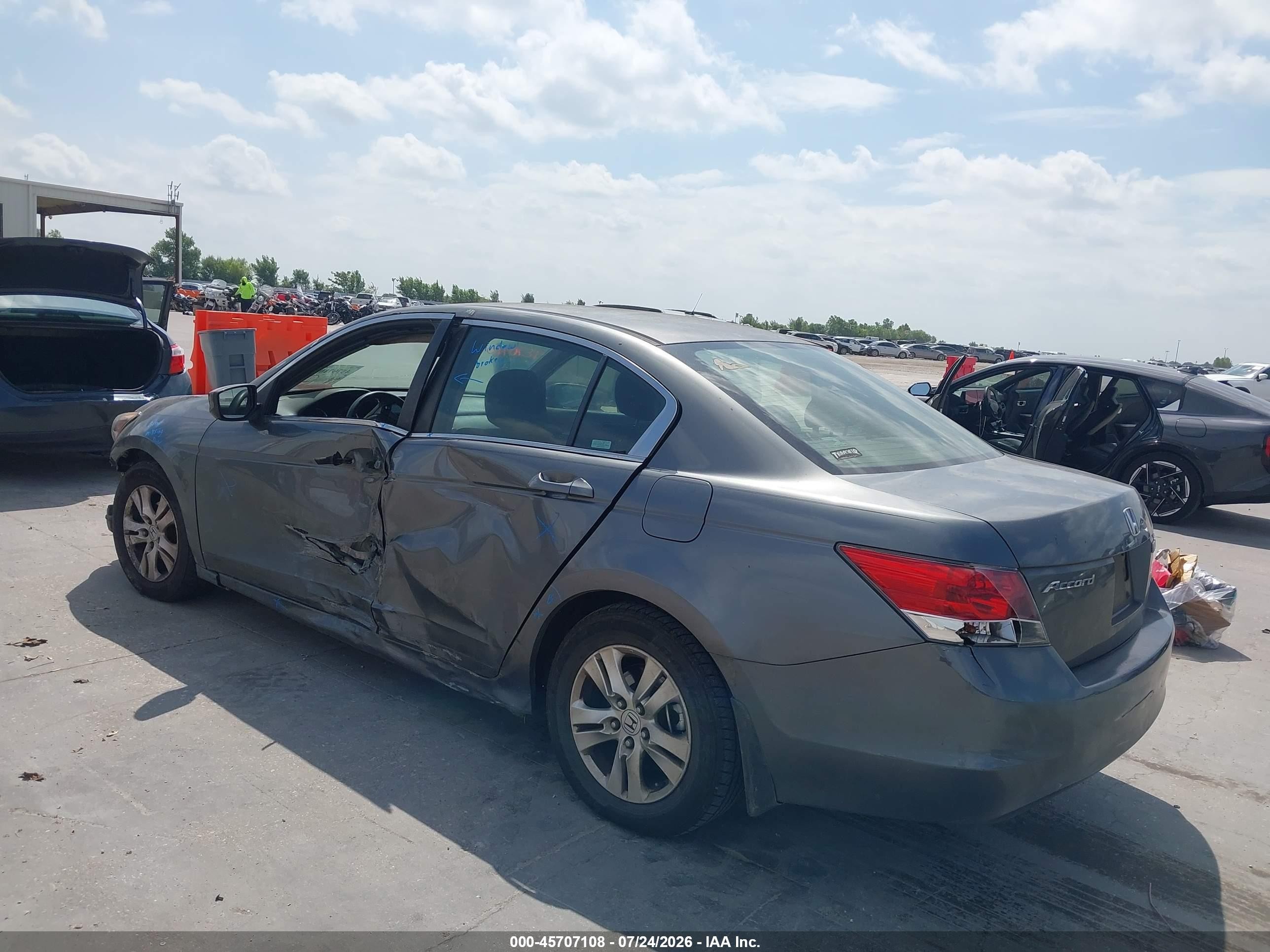 2008 Honda Accord 2.4 Lx-p Gray vin: JHMCP26468C013603