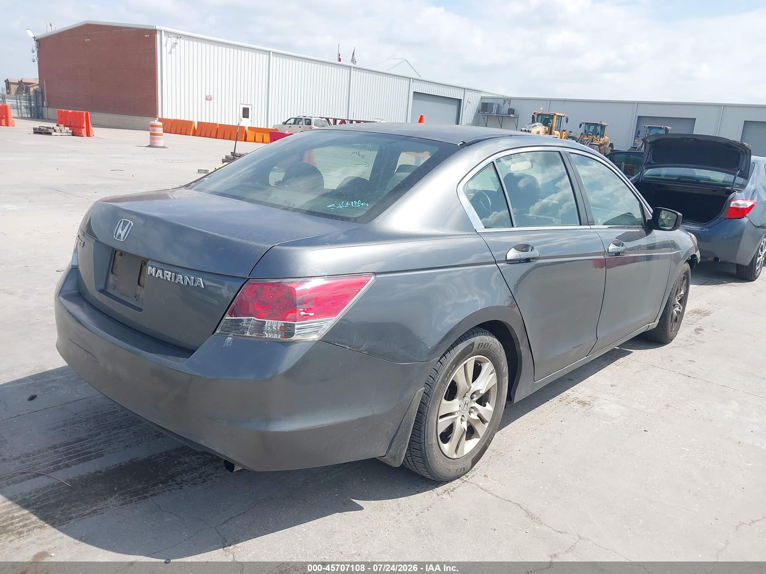 2008 Honda Accord 2.4 Lx-p Gray vin: JHMCP26468C013603