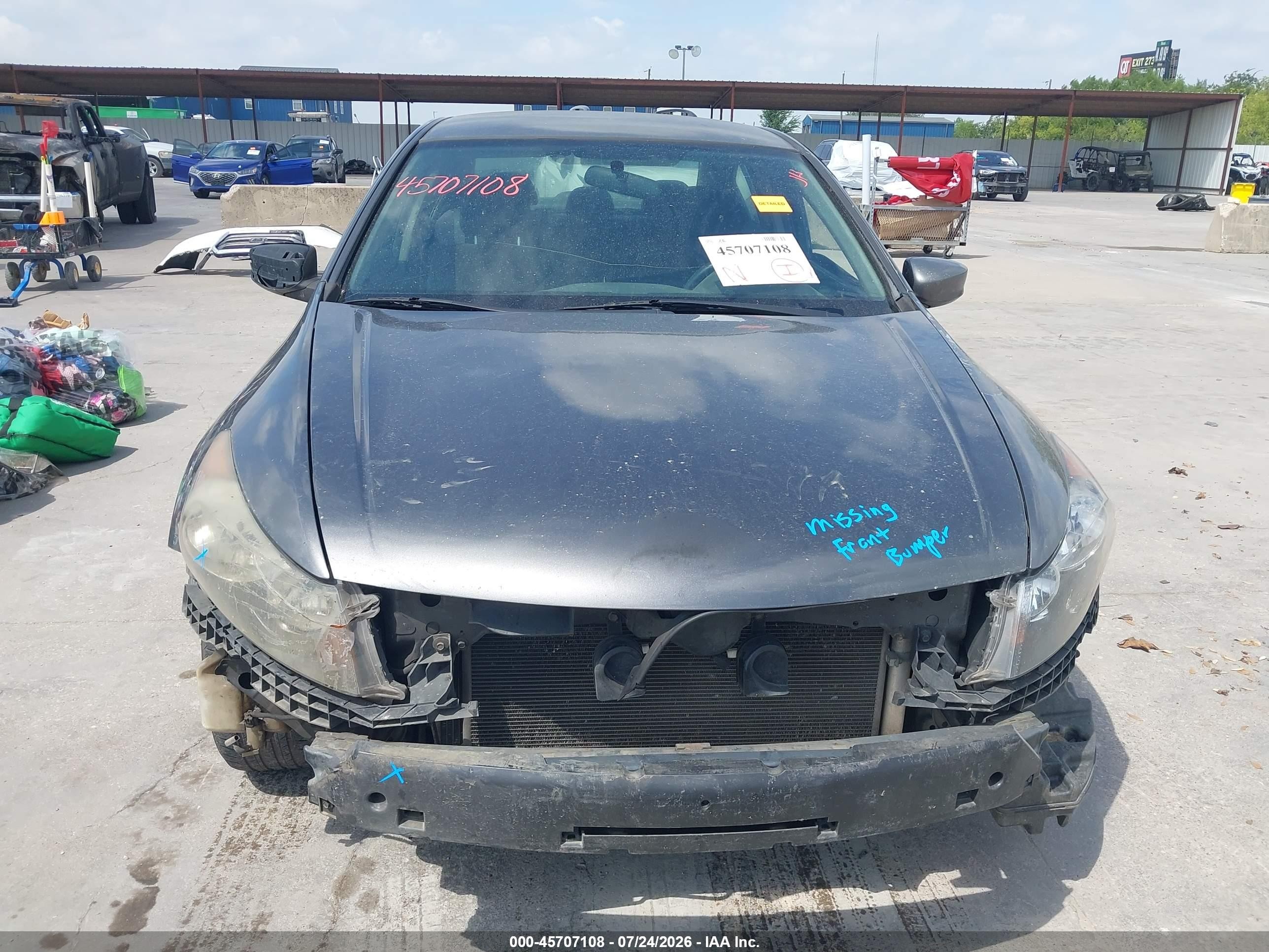 2008 Honda Accord 2.4 Lx-p Gray vin: JHMCP26468C013603