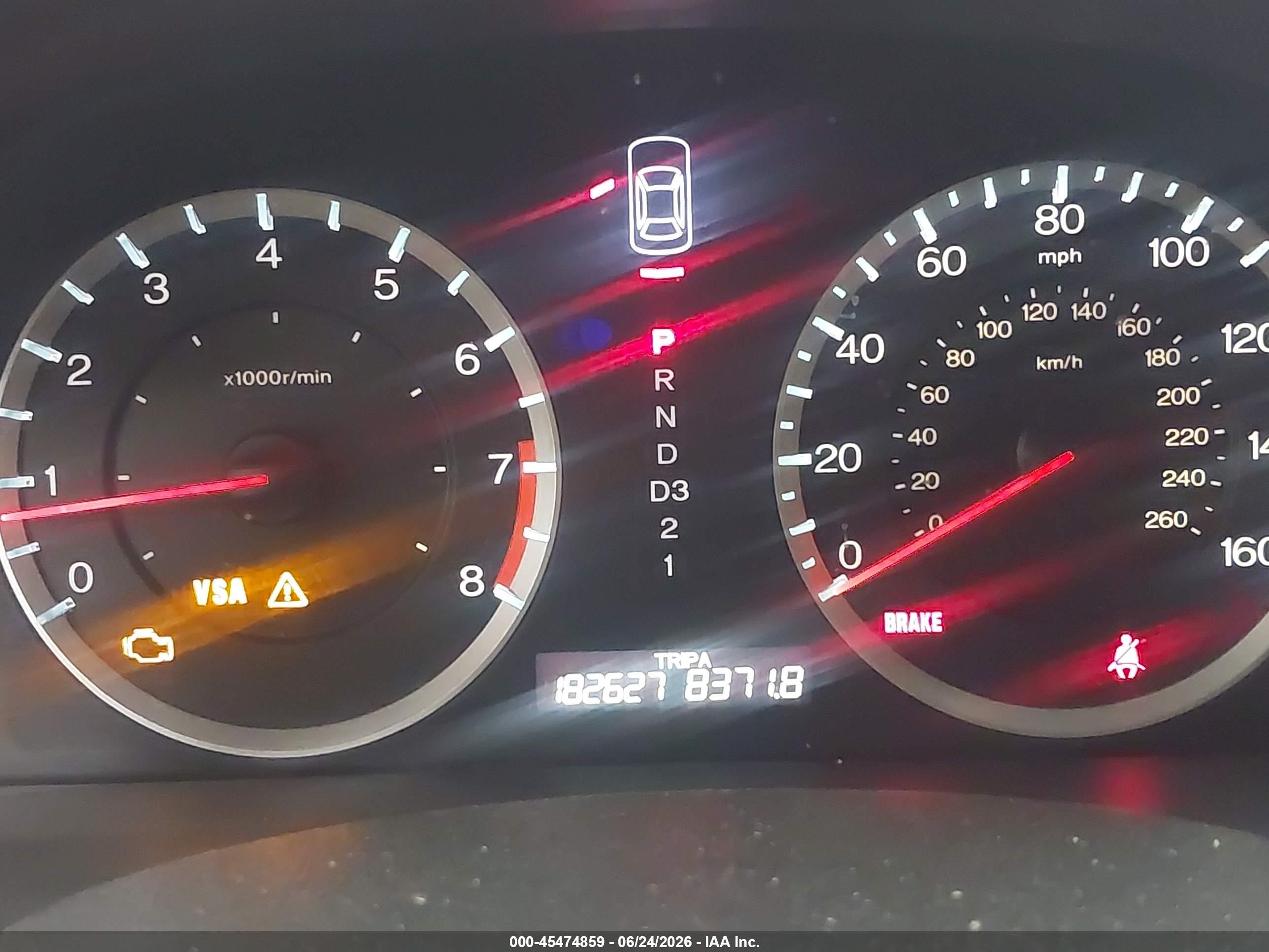 2008 Honda Accord 2.4 Lx-p White vin: JHMCP26468C016615