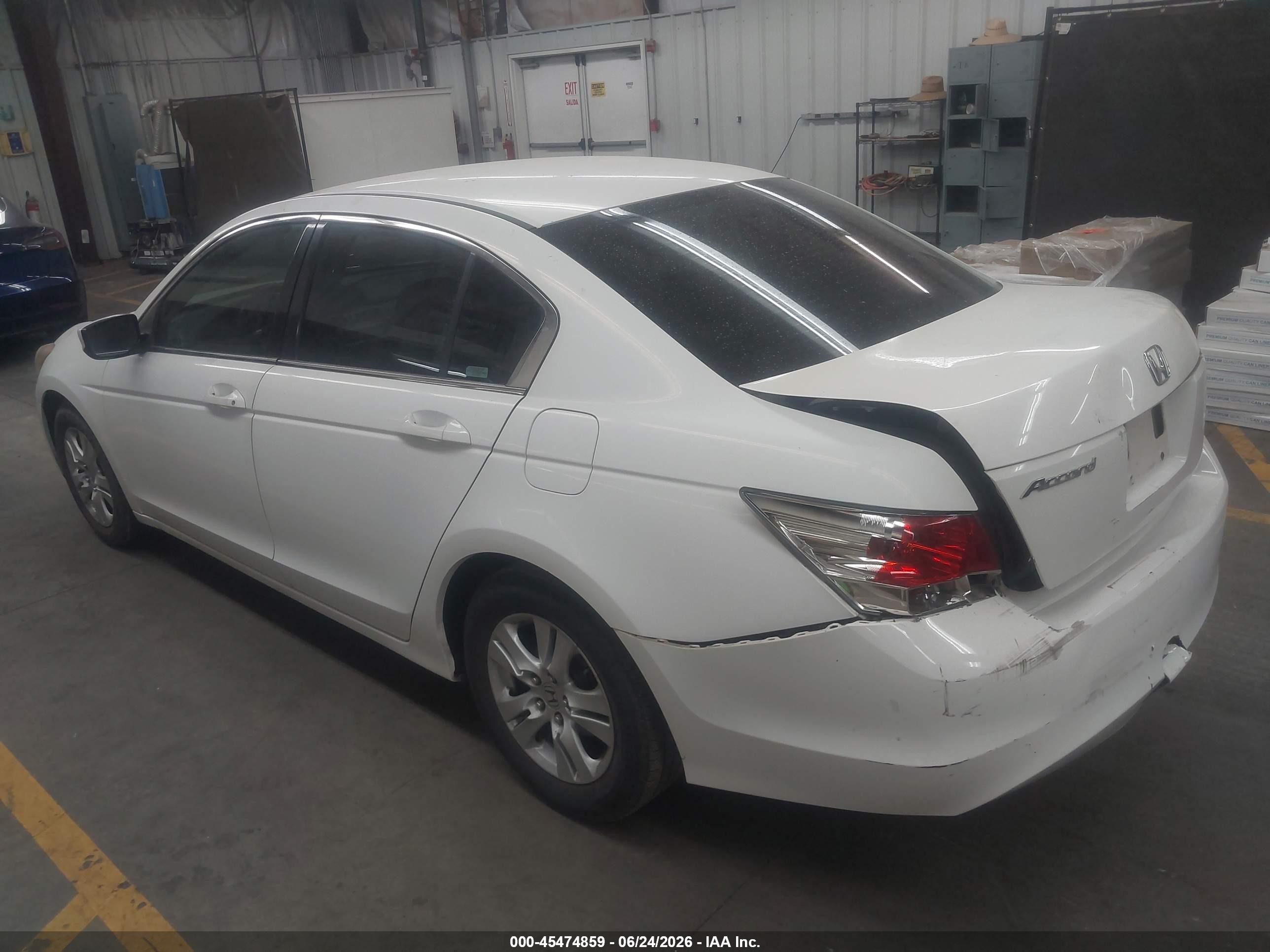 2008 Honda Accord 2.4 Lx-p White vin: JHMCP26468C016615