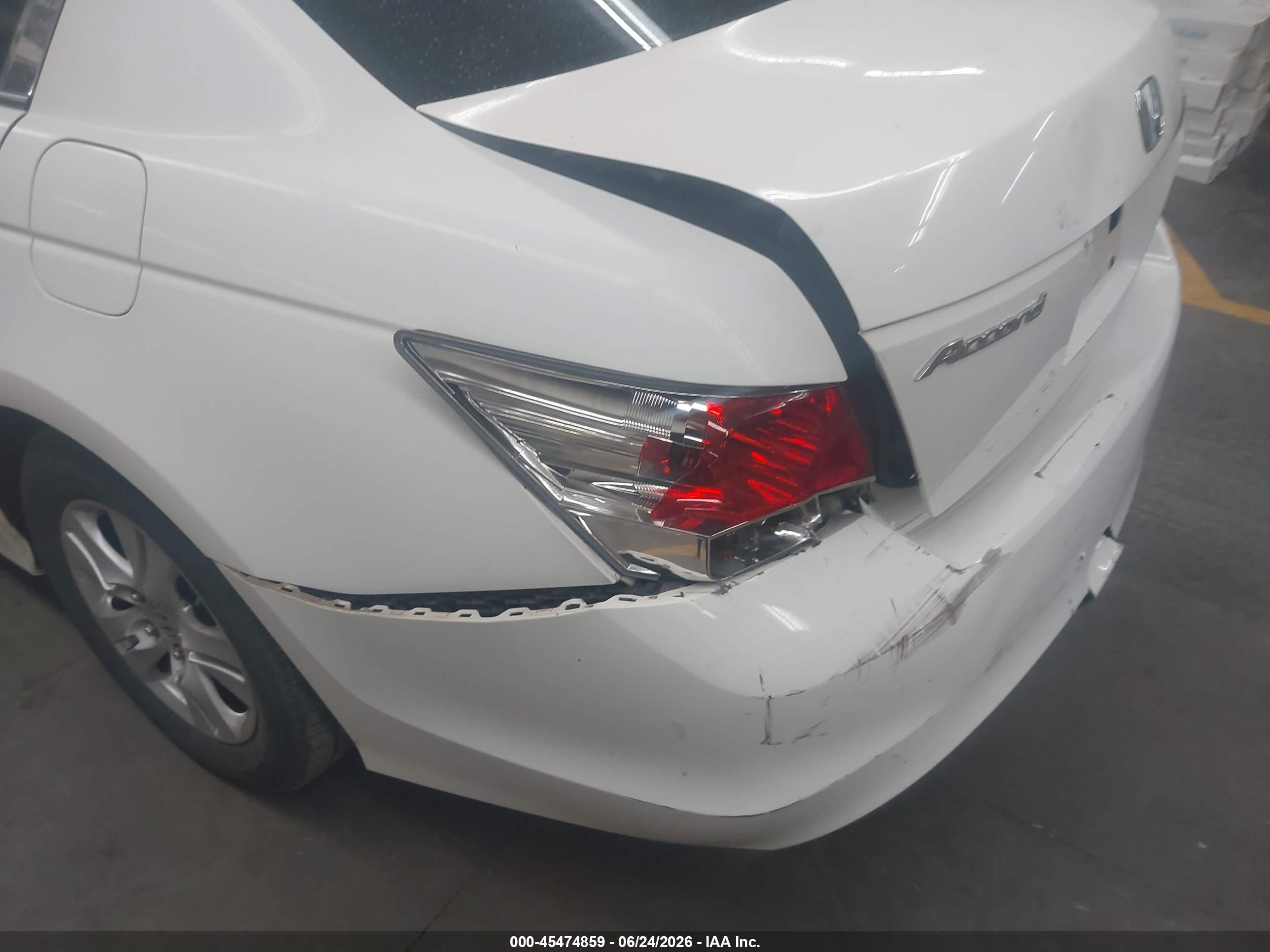 2008 Honda Accord 2.4 Lx-p White vin: JHMCP26468C016615