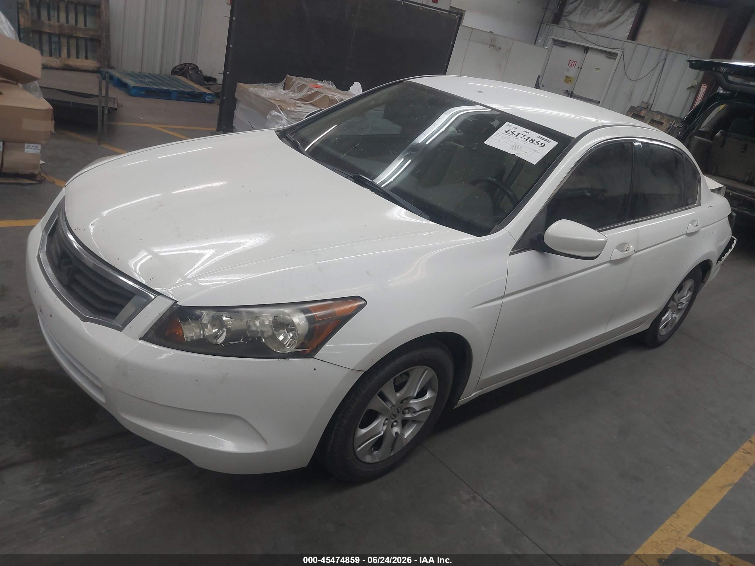 2008 Honda Accord 2.4 Lx-p White vin: JHMCP26468C016615