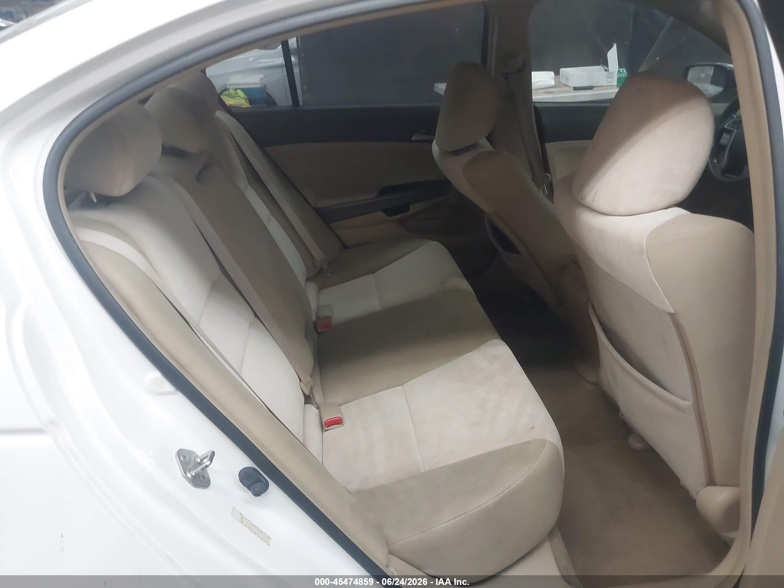 2008 Honda Accord 2.4 Lx-p White vin: JHMCP26468C016615