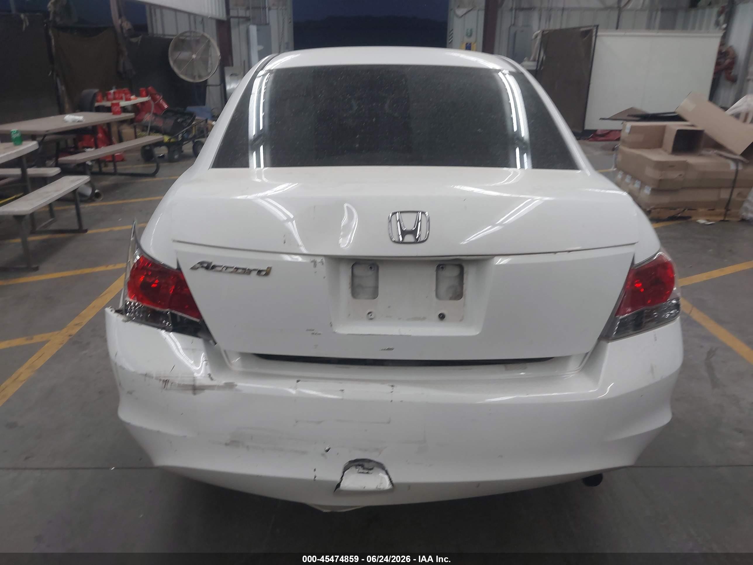 2008 Honda Accord 2.4 Lx-p White vin: JHMCP26468C016615