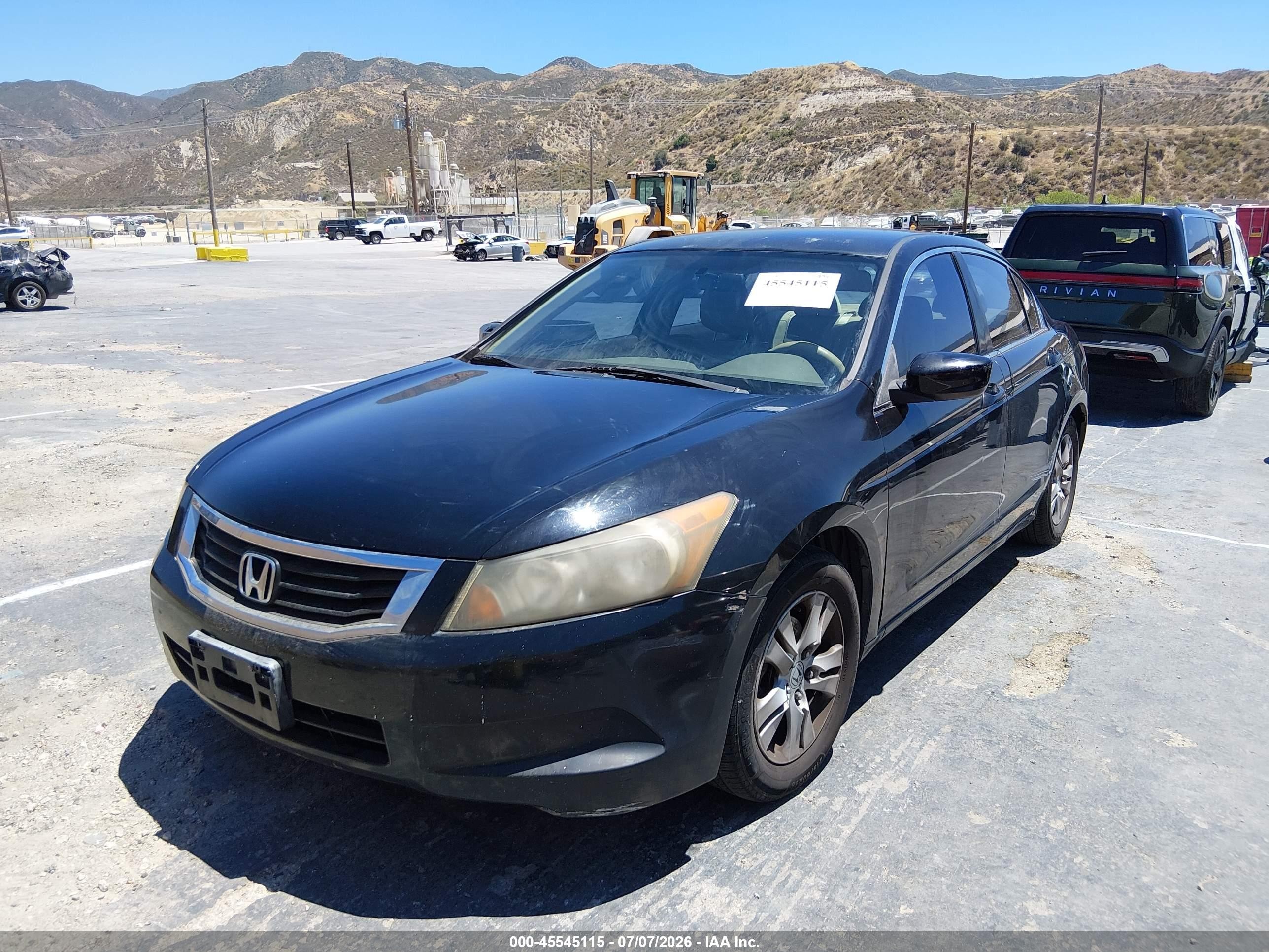 2008 Honda Accord 2.4 Lx-p Black vin: JHMCP26478C022424