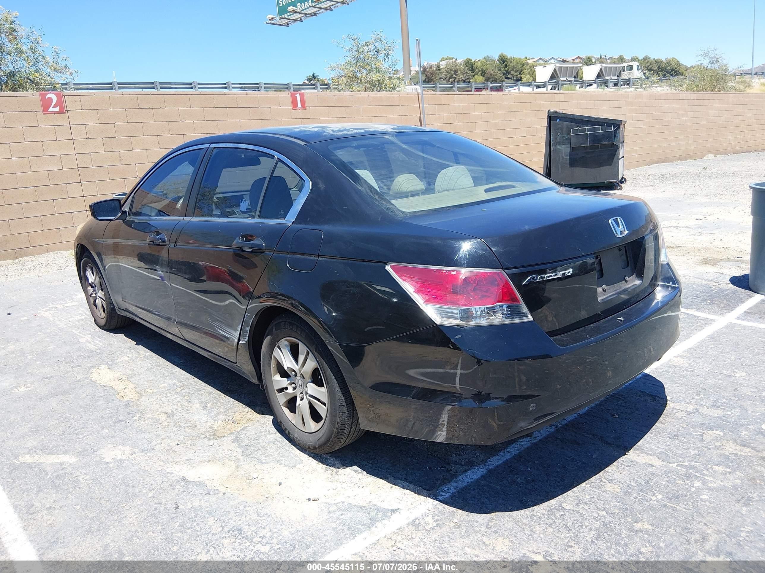 2008 Honda Accord 2.4 Lx-p Black vin: JHMCP26478C022424